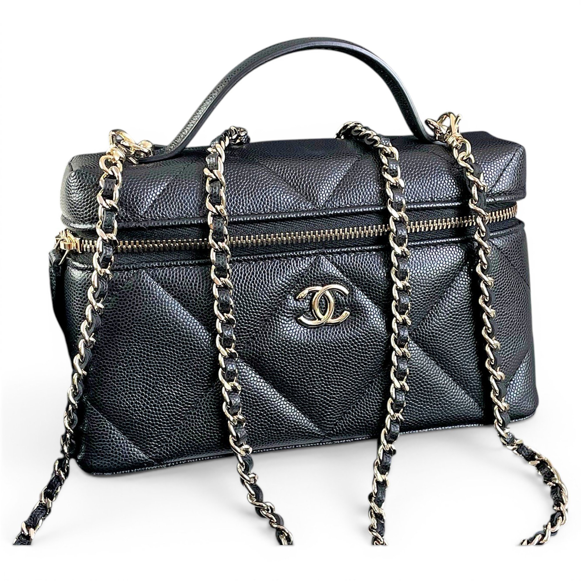 Vanity leather crossbody bag