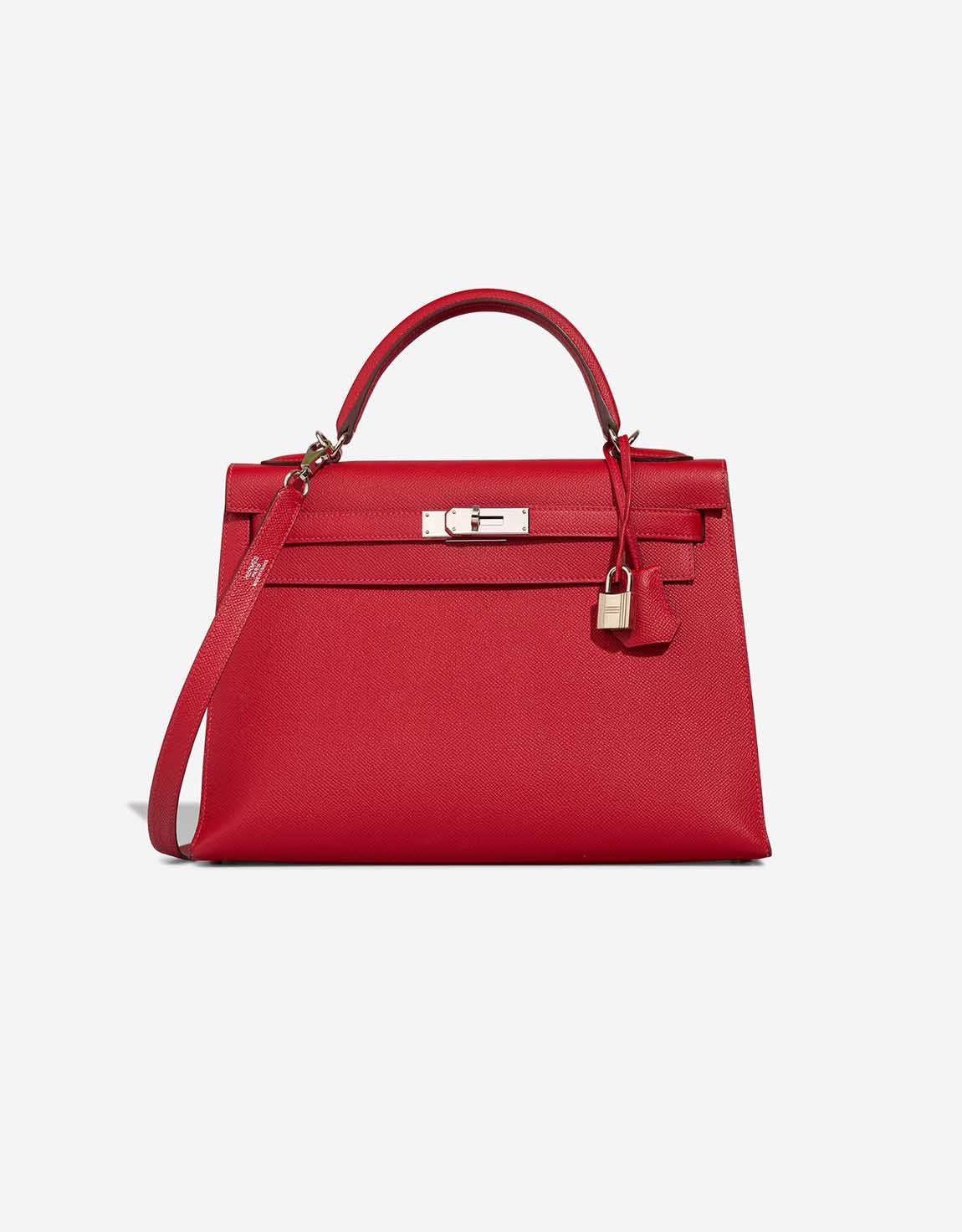 Hermes 
		Kelly 32 Epsom Rouge Casaque    