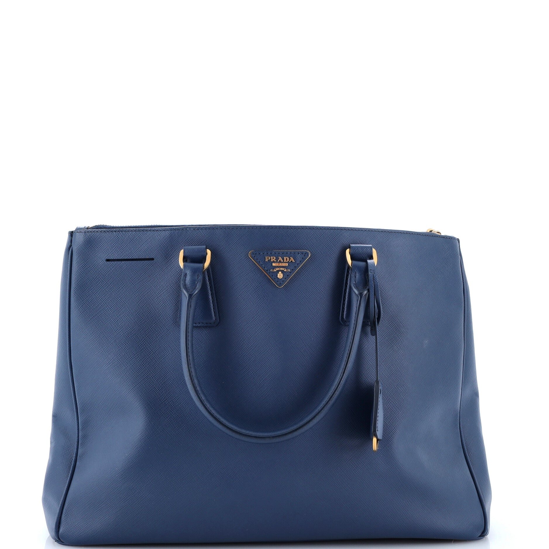 Double Zip Lux Tote Saffiano Leather Large