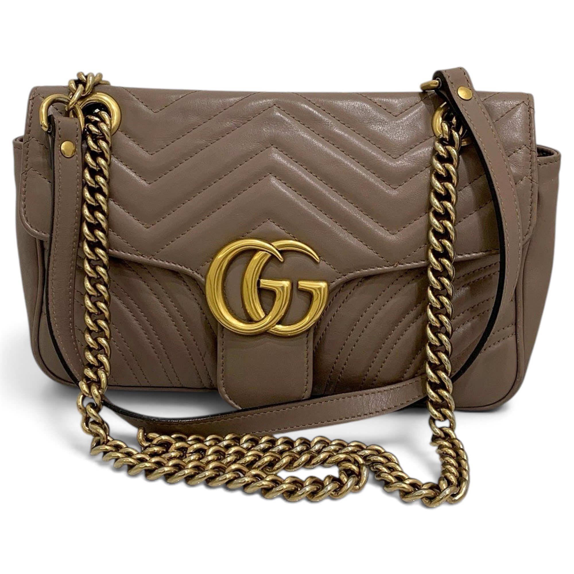 GG Marmont Flap leather handbag