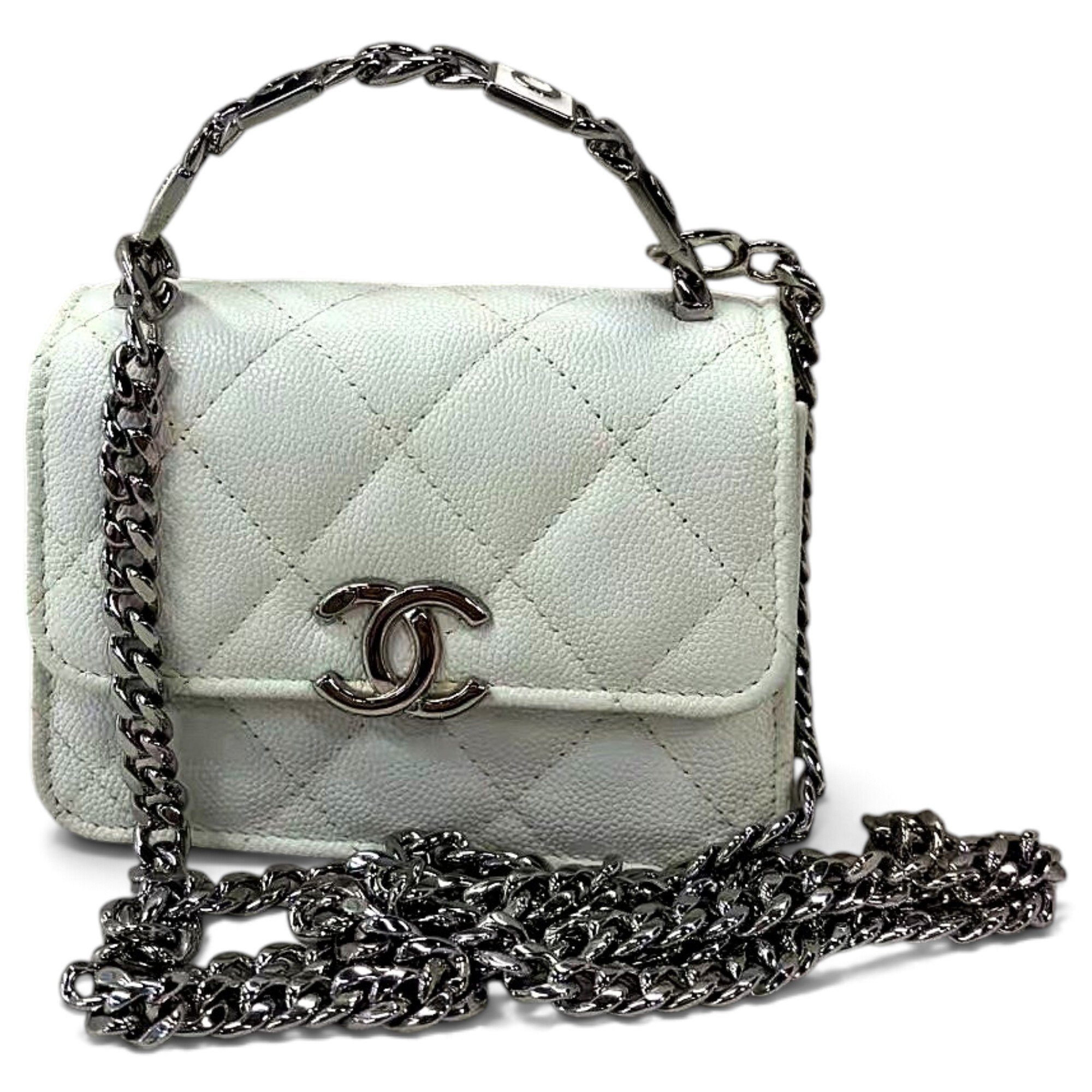 Trendy CC leather mini bag
