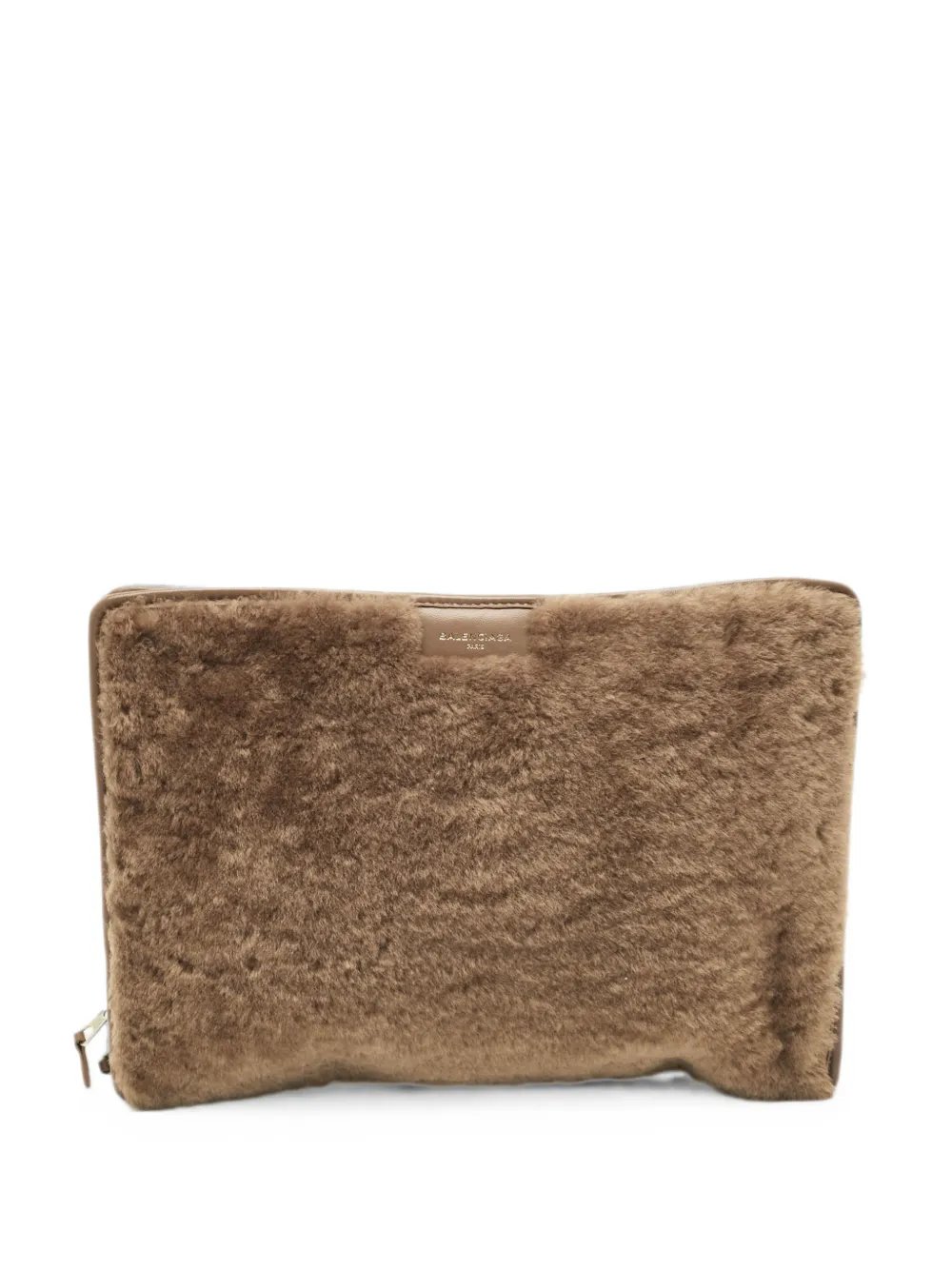 Balenciaga Bazar shearling clutch Bags