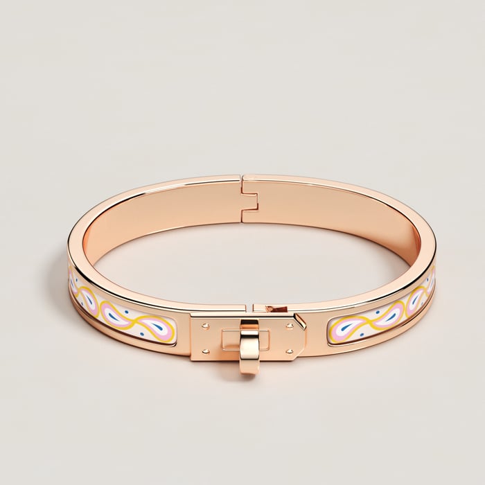 Confettis Mini Clic Kelly Palmettes Composees Bracelet