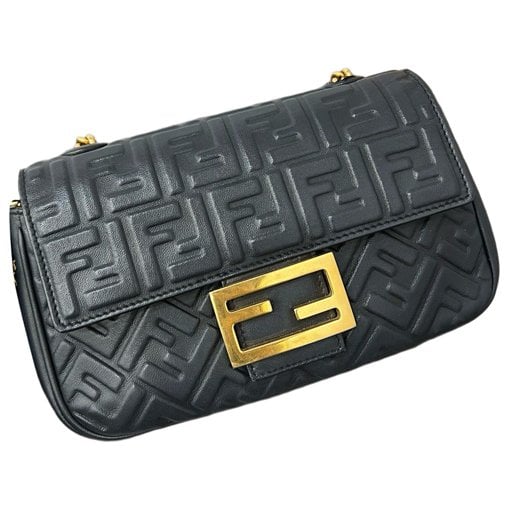 Baguette leather handbag