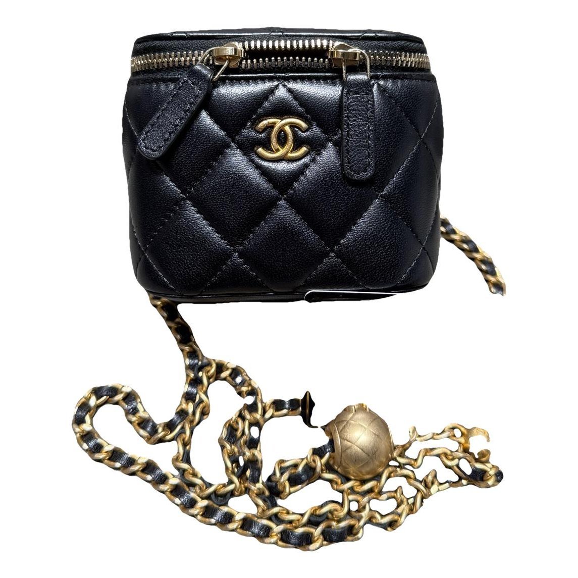 Trendy CC Vanity leather handbag