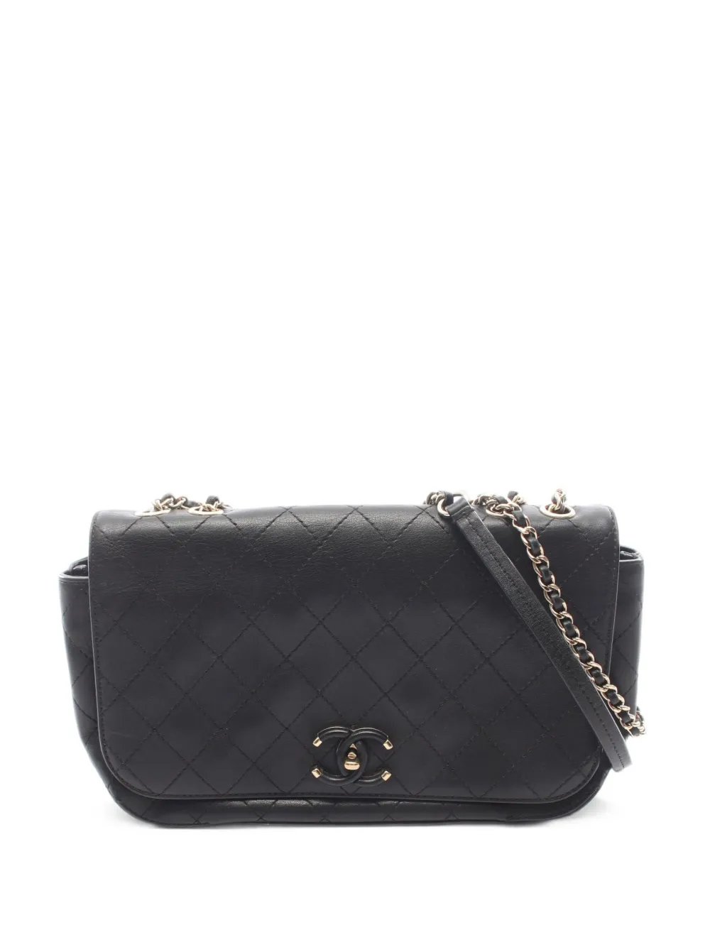 2019 Full Flap atelassé chain shoulder bag