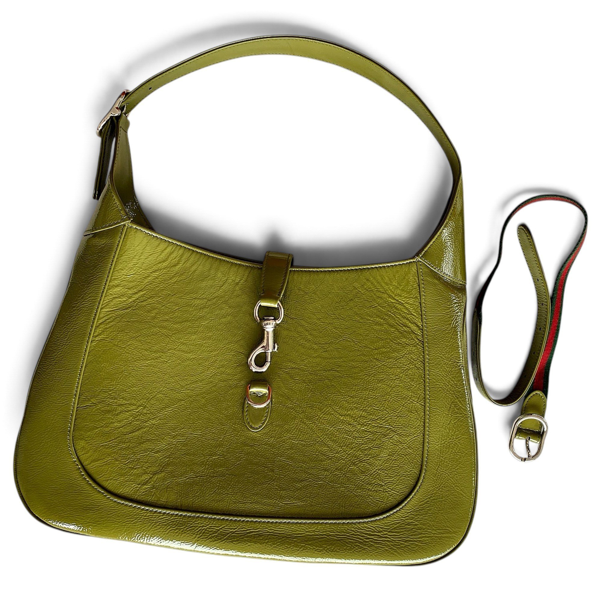 Jackie patent leather handbag
