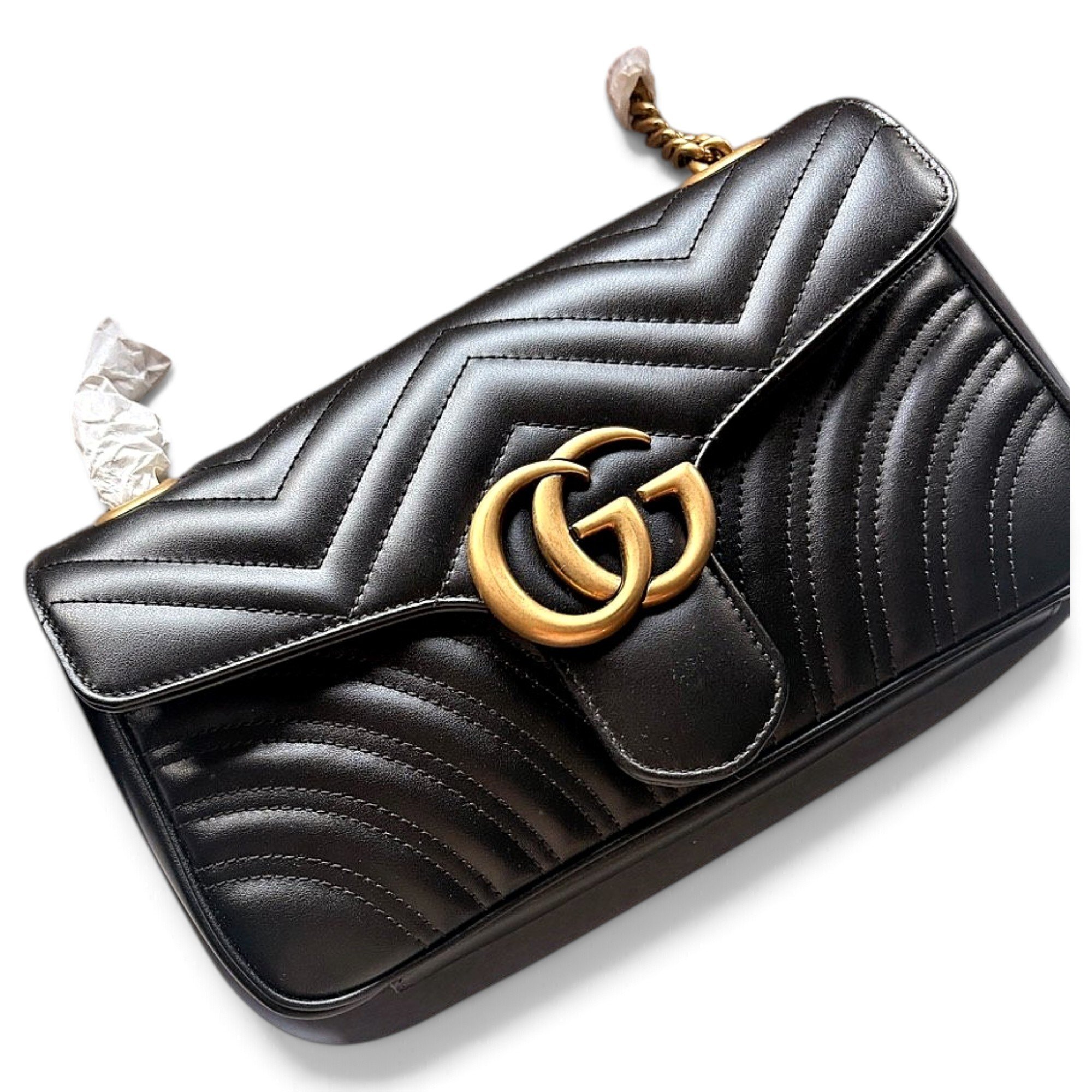 GG Marmont Flap leather handbag