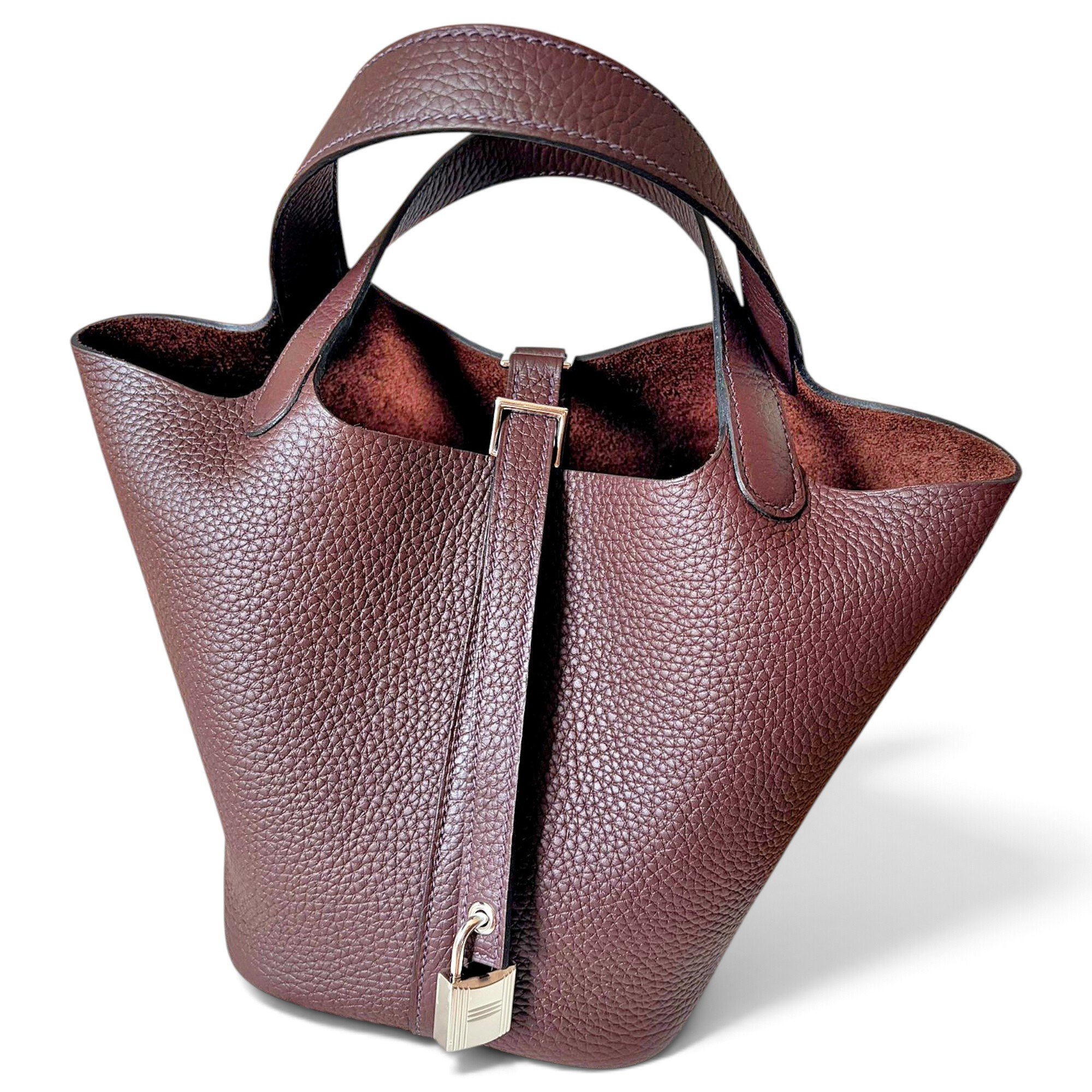 Picotin leather handbag