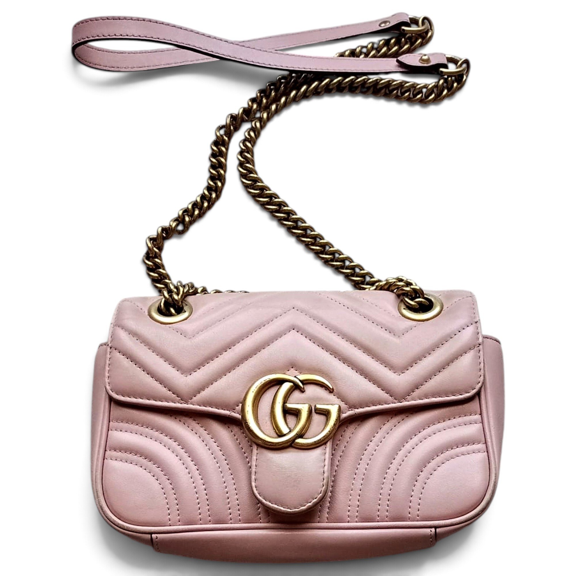 GG Marmont Flap leather handbag