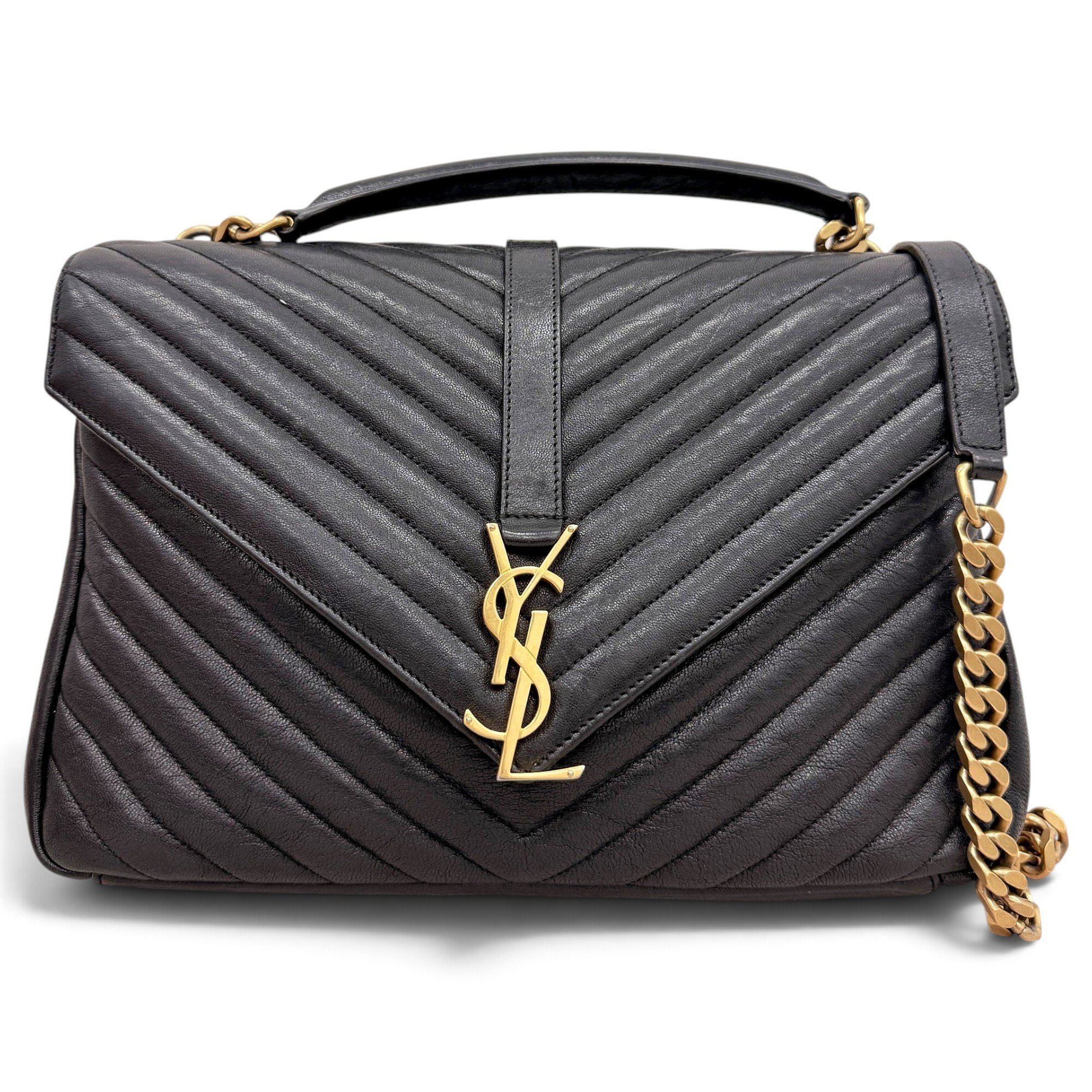 Collége monogramme leather handbag