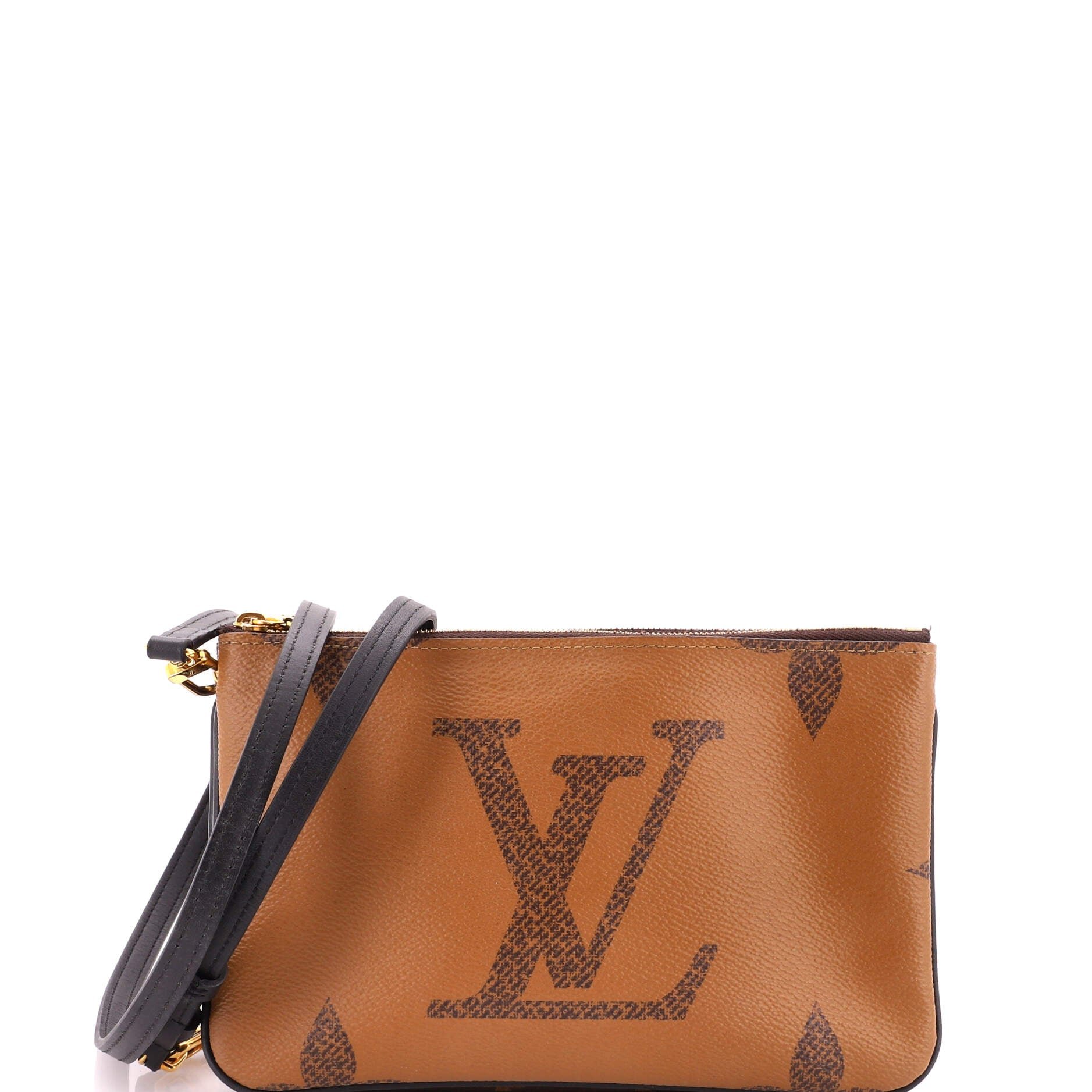 Double Zip Pochette Reverse Monogram Giant