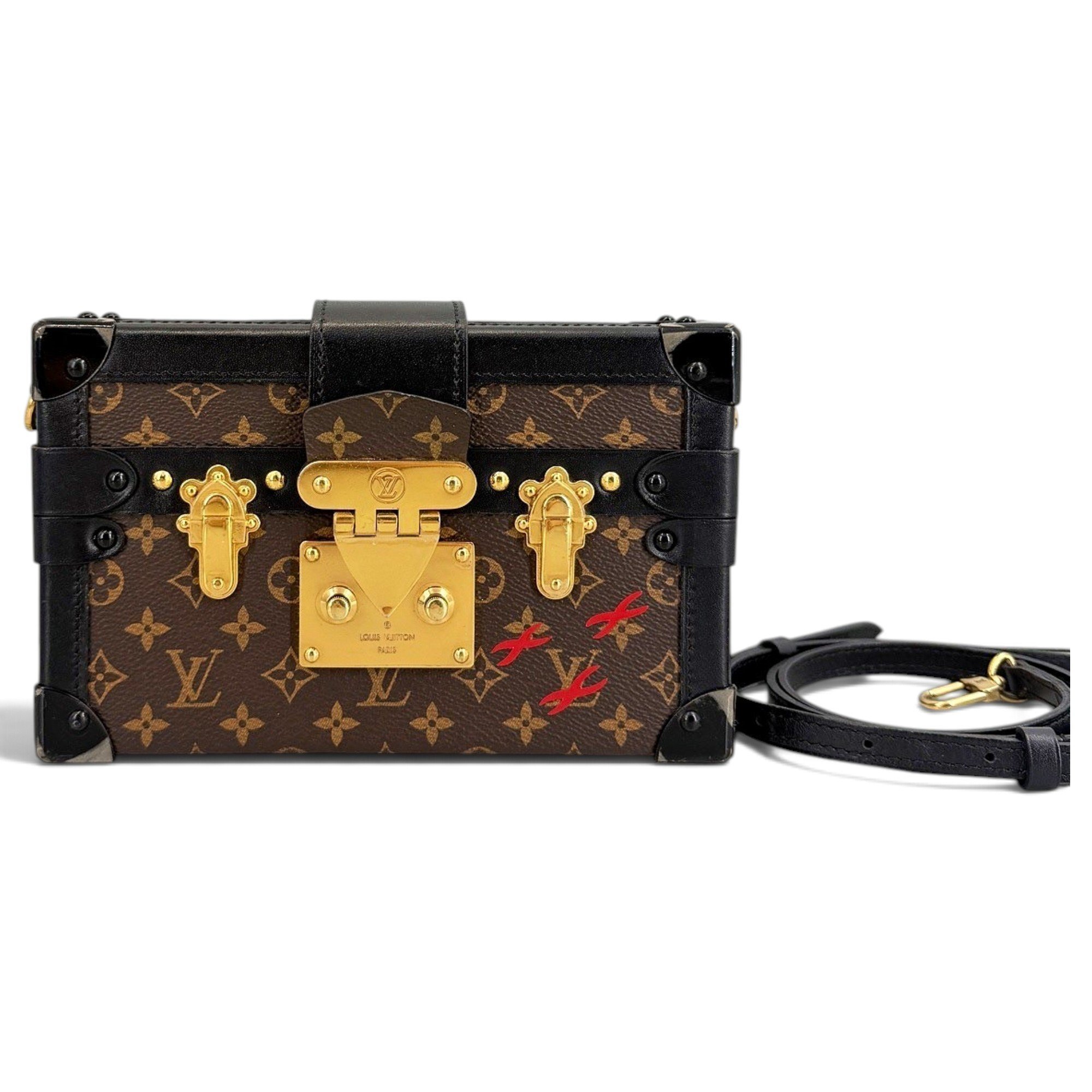 Petite Malle leather handbag