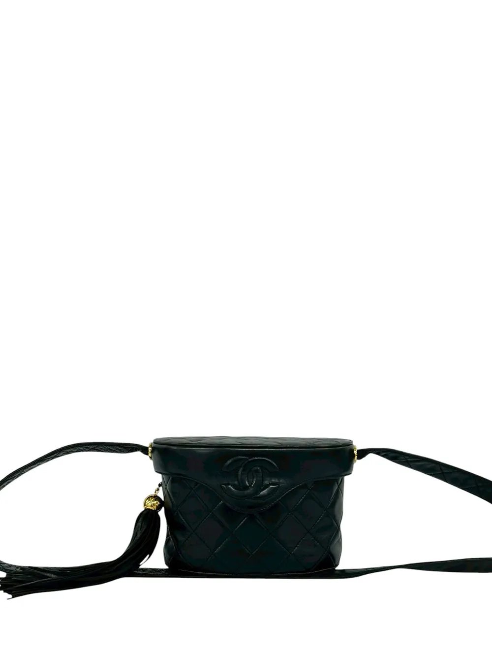1986-1988 CC Quilted Lambskin Tassel Vanity Bag crossbody bag