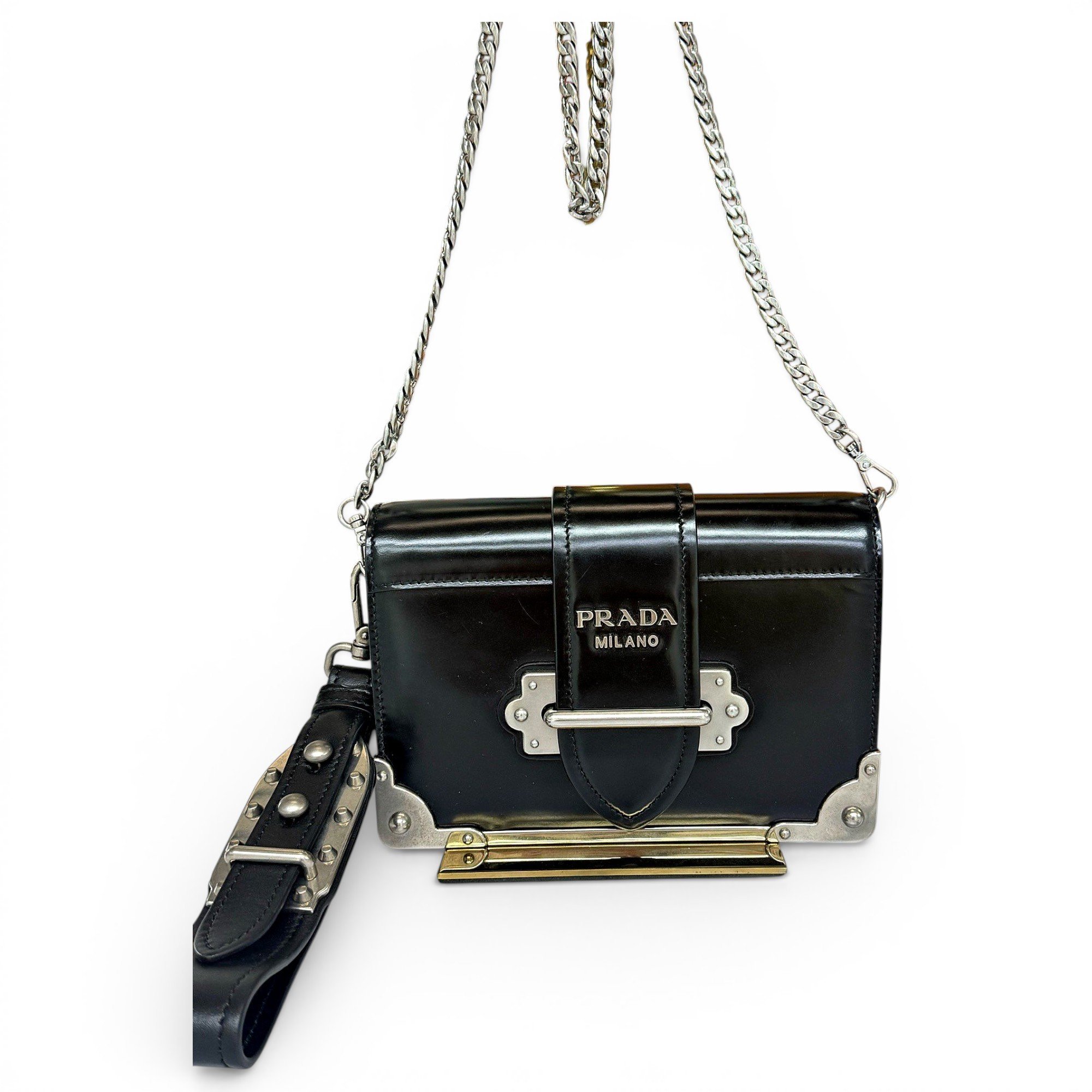 Cahier leather crossbody bag