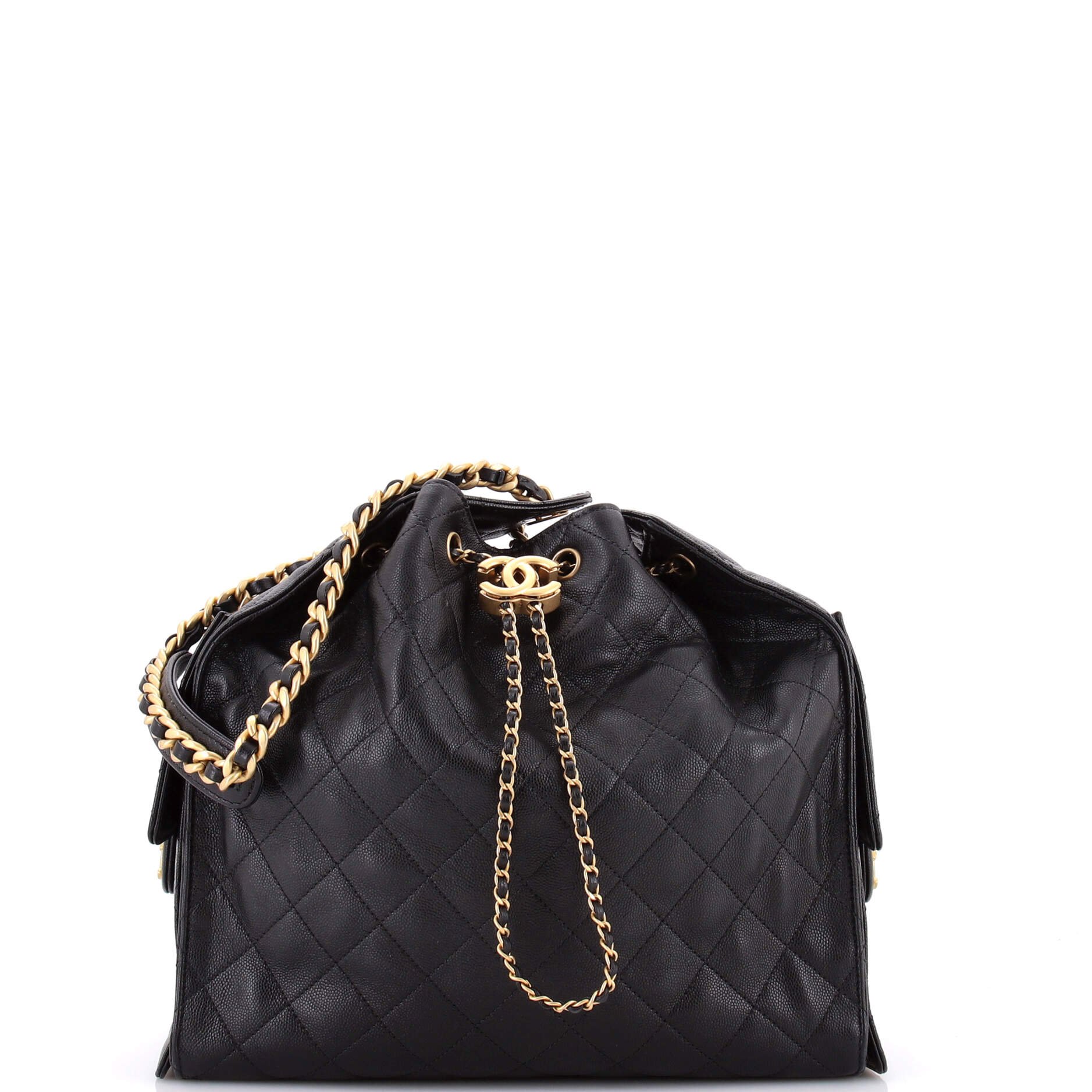 25 Hobo Bag Quilted Caviar Medium