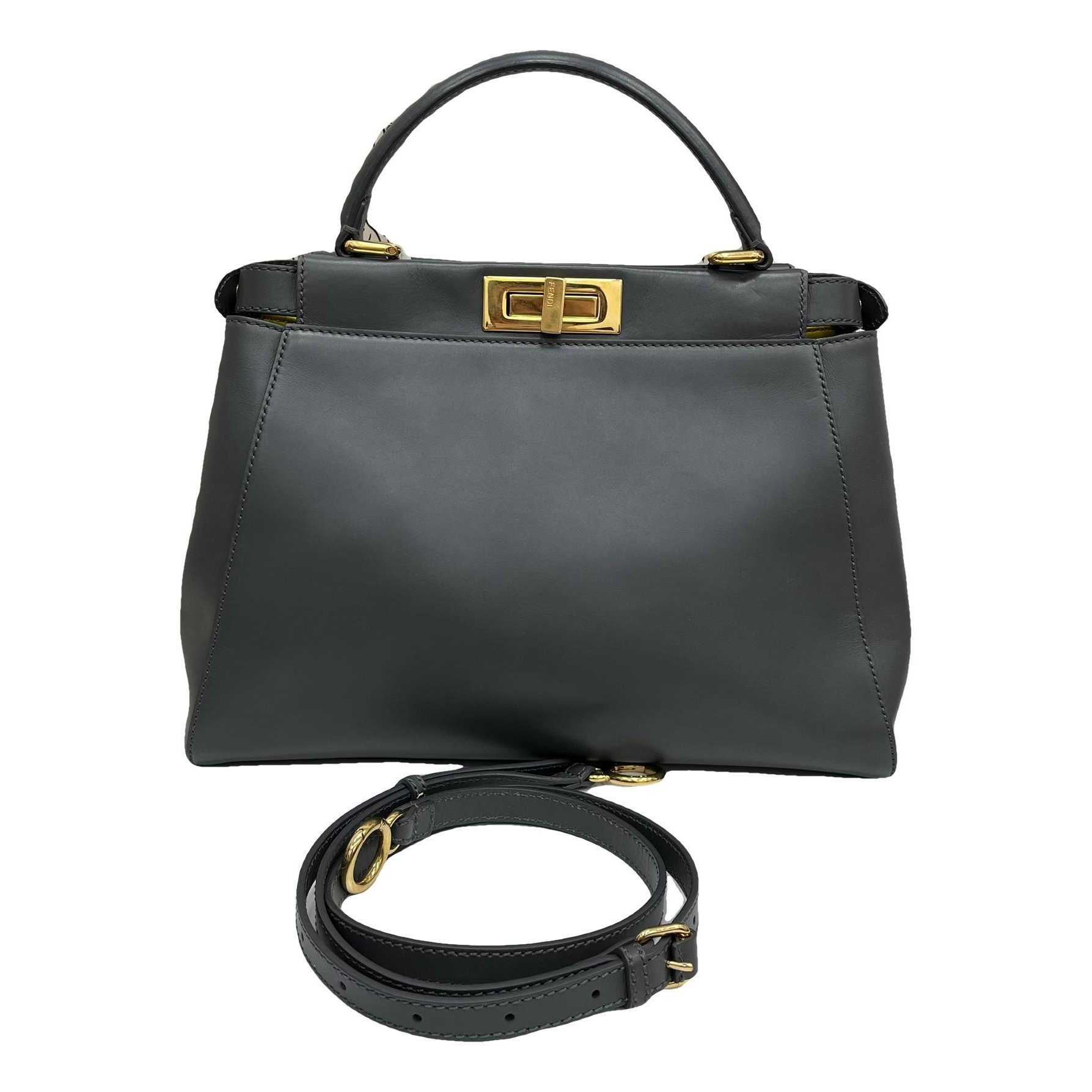 Peekaboo leather handbag