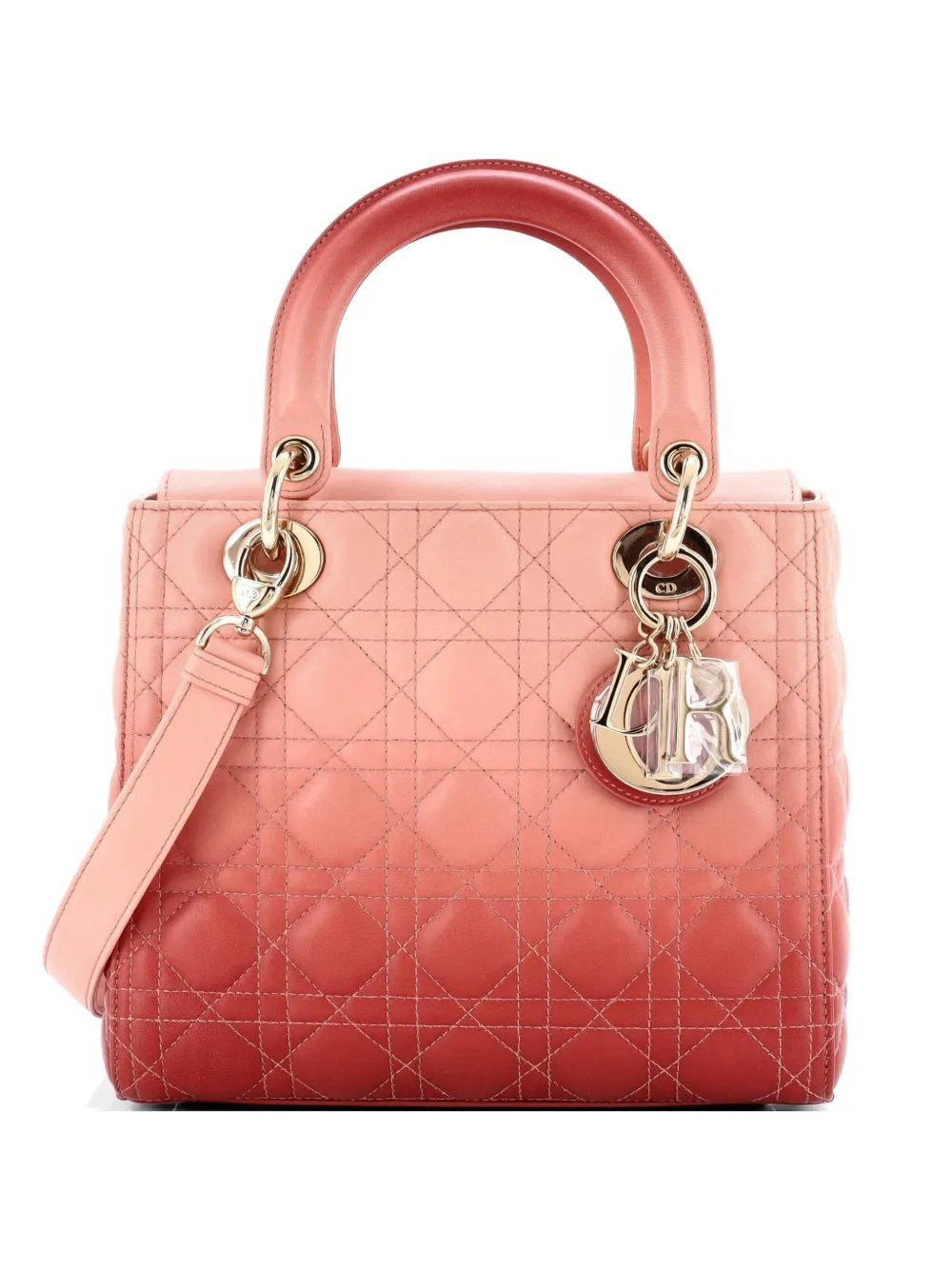 Lady Dior Bag Cannage Quilt Gradient Lambskin Medium satchel