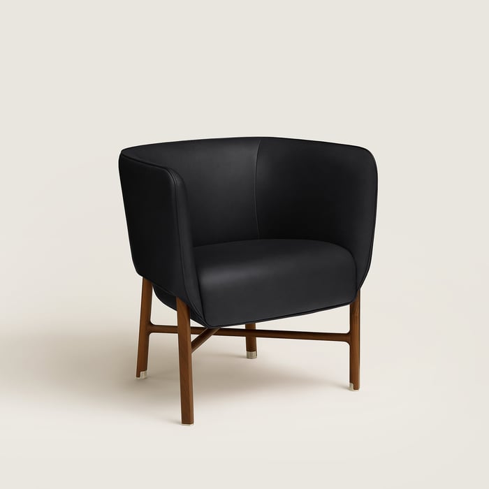 Noir Ébène Les Necessaires d'Hermès Cabriolet Chair