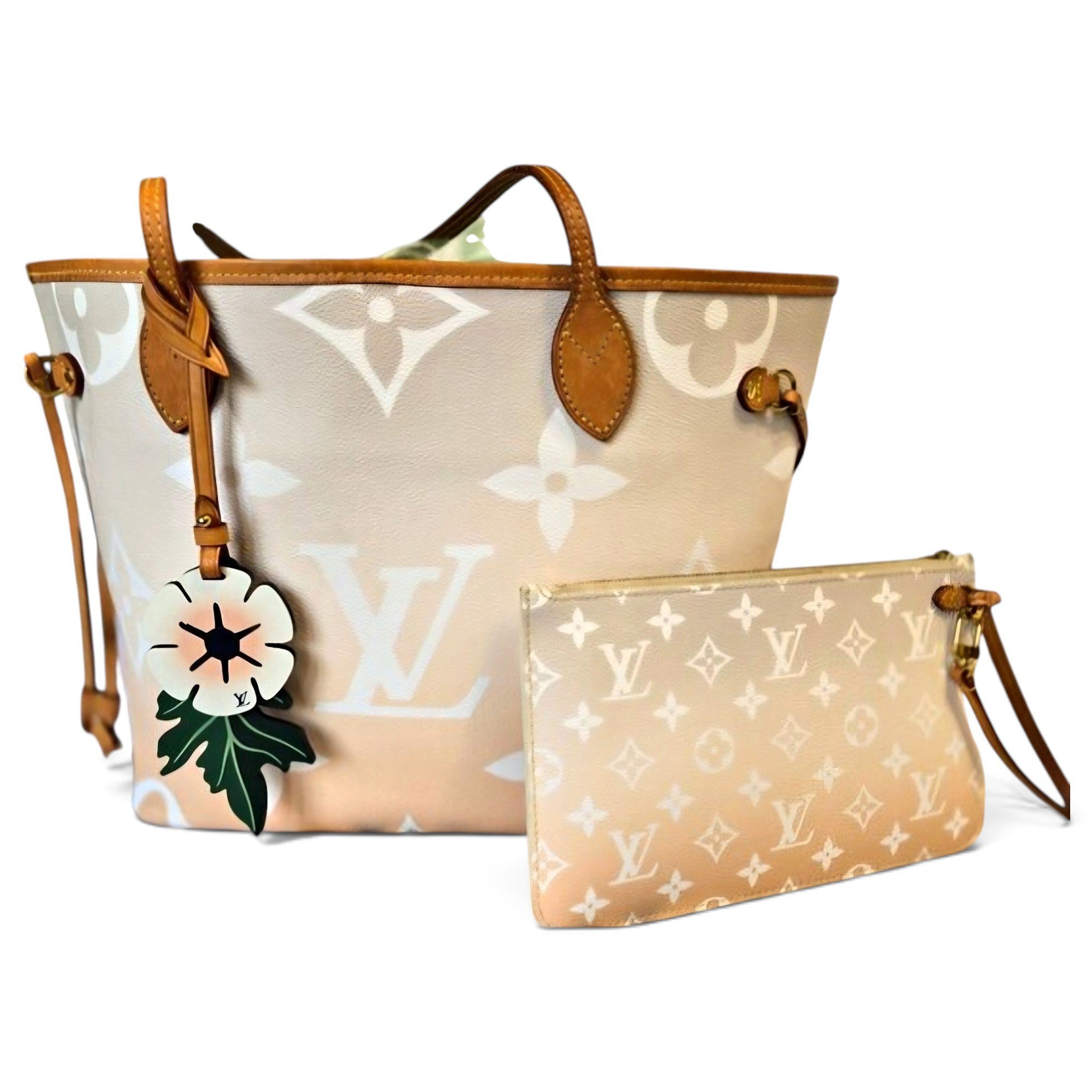 Neverfull leather tote
