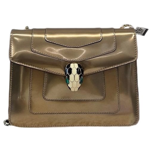 Serpenti leather handbag