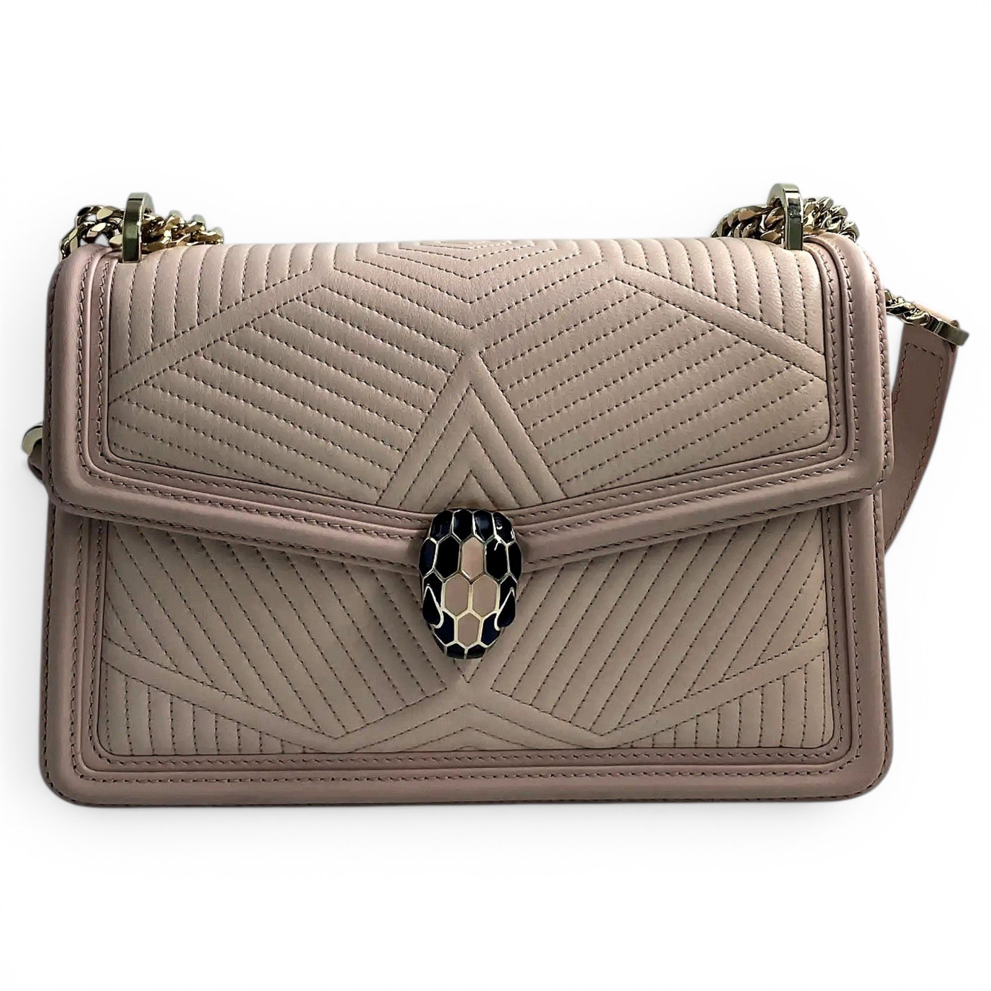 Serpenti leather handbag