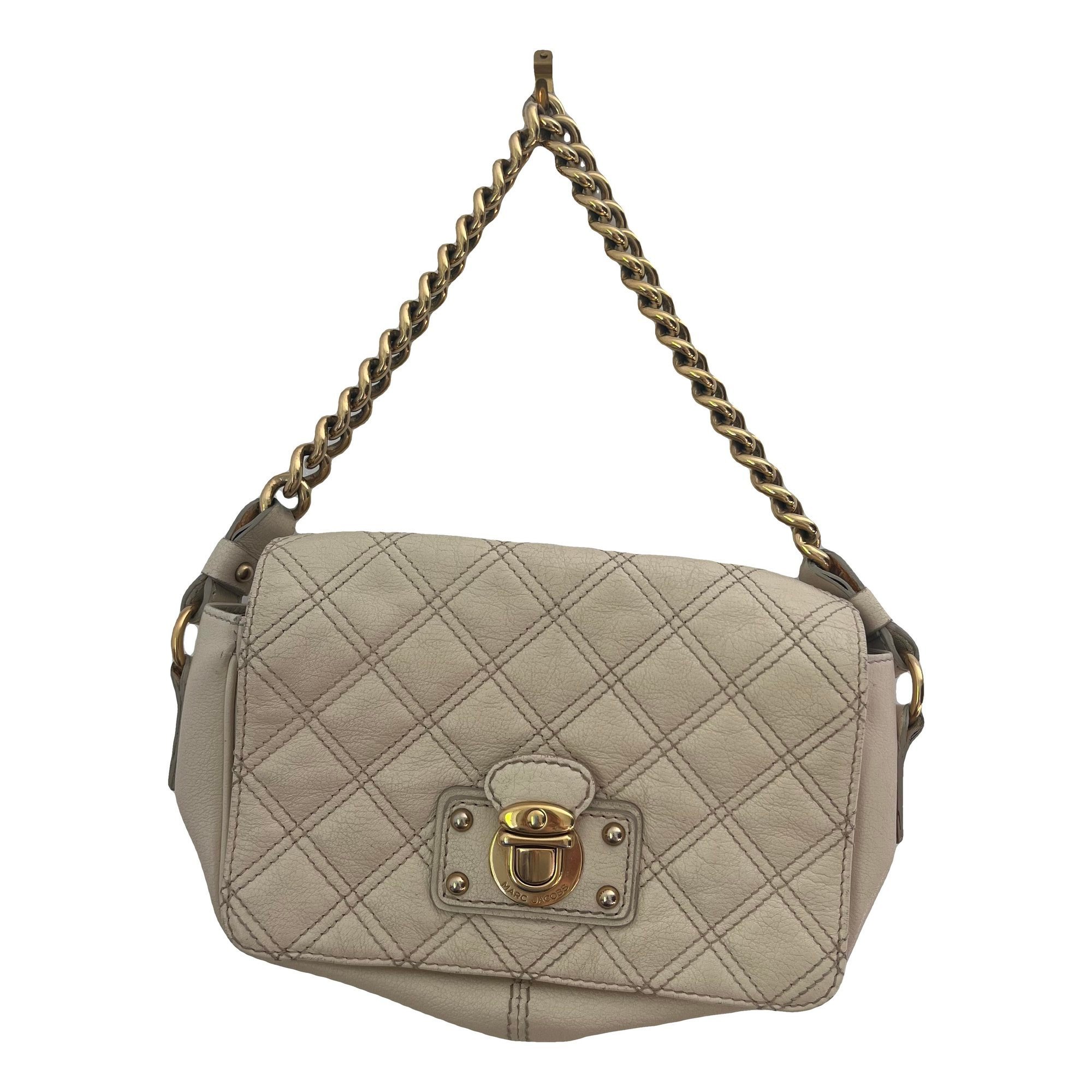 Single leather handbag