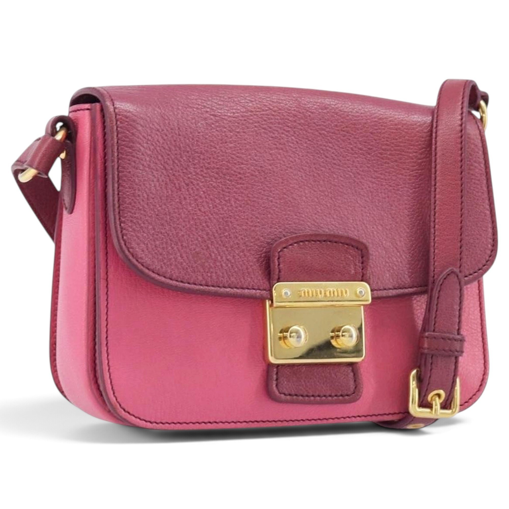 Madras leather handbag
