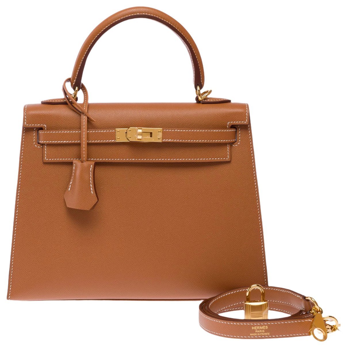 Kelly 25 leather handbag