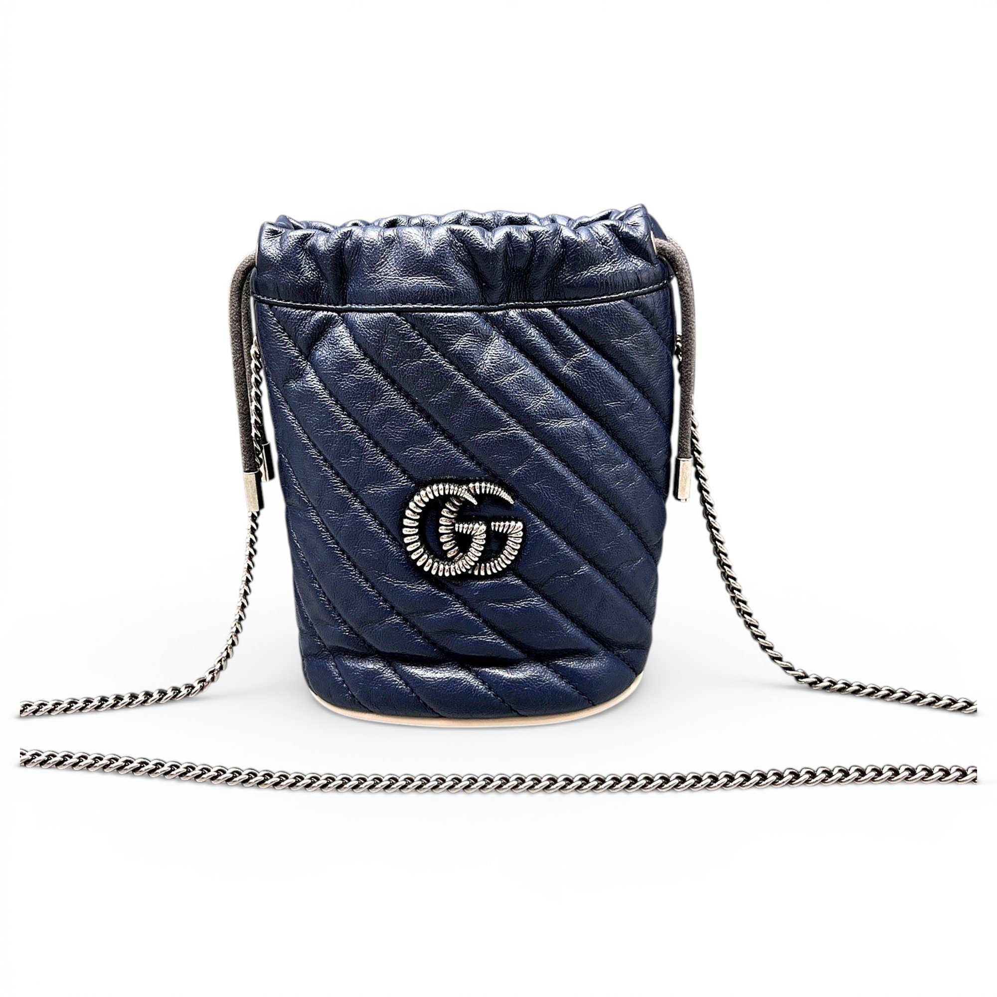 GG Marmont Chain Bucket leather handbag