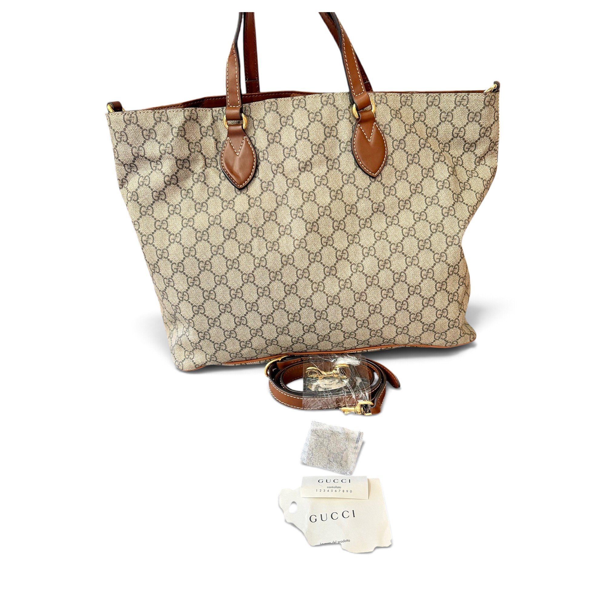 Leather tote