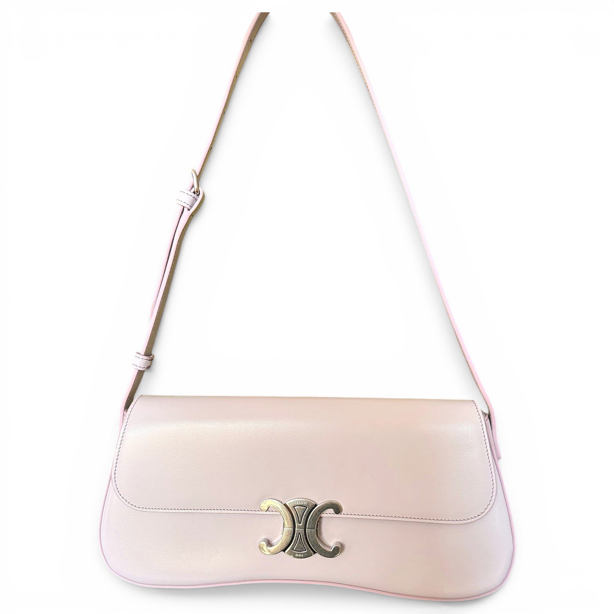 Leather clutch bag