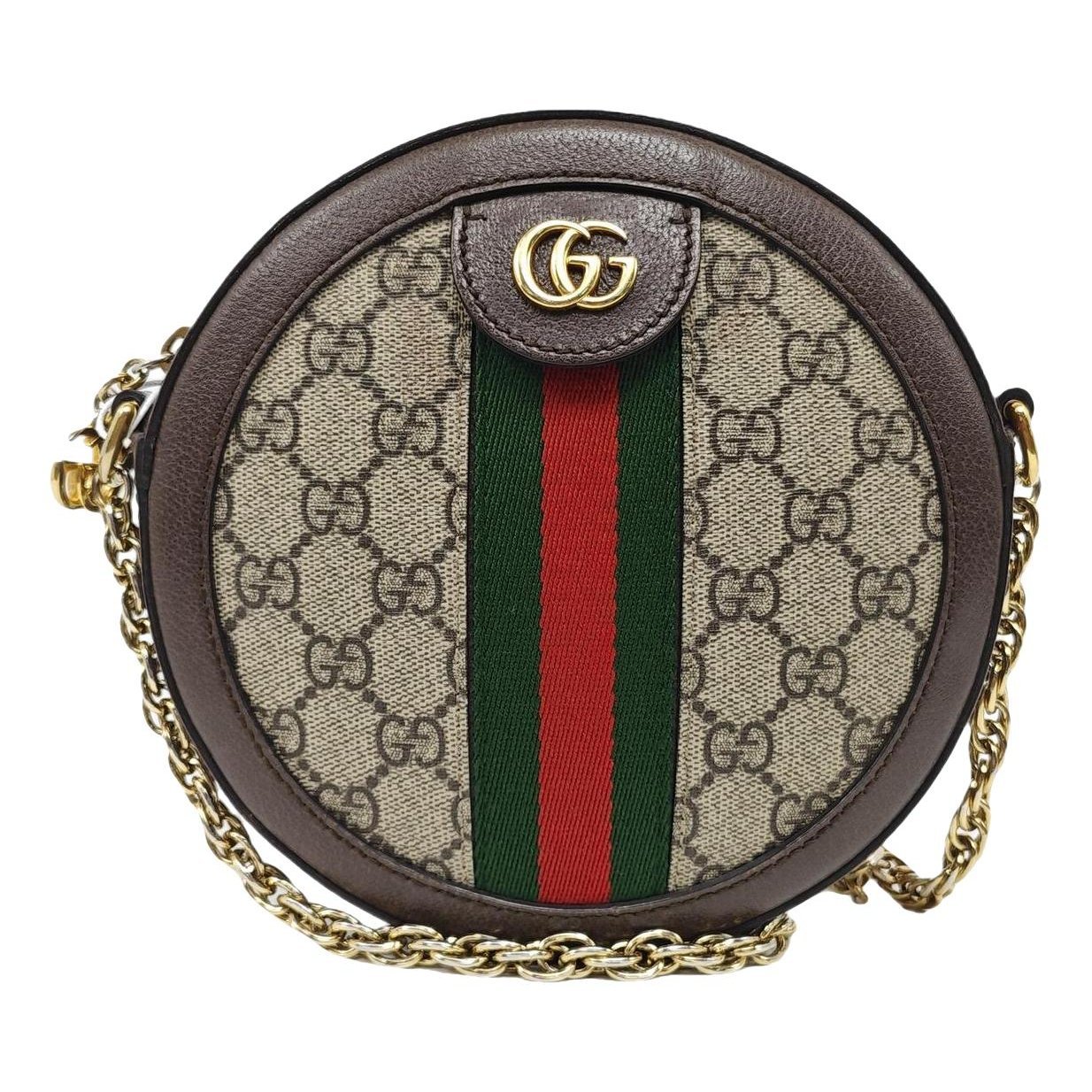 Ophidia Round cloth crossbody bag