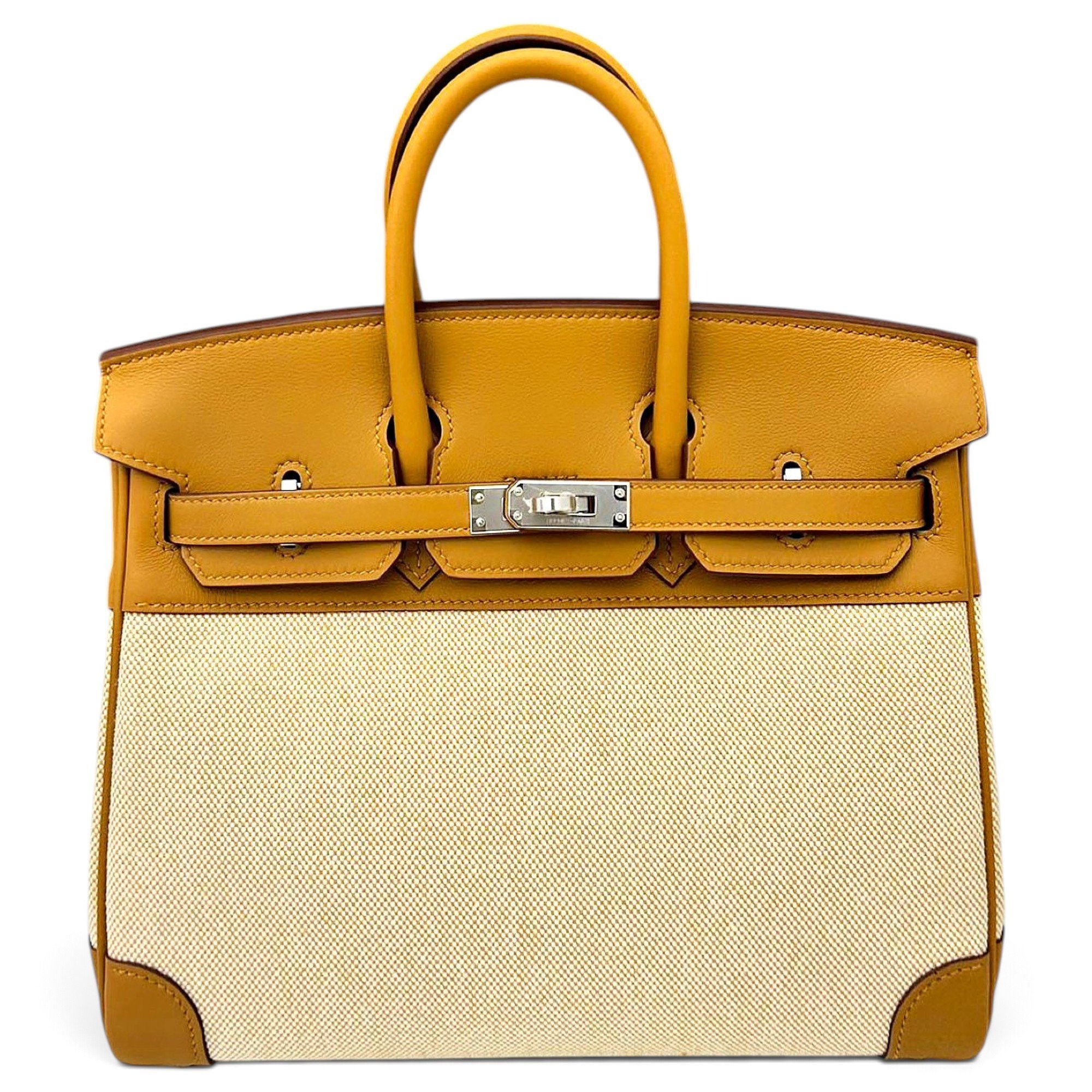 Birkin 25 cloth handbag