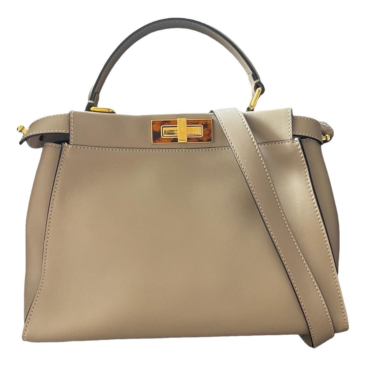 Peekaboo leather handbag