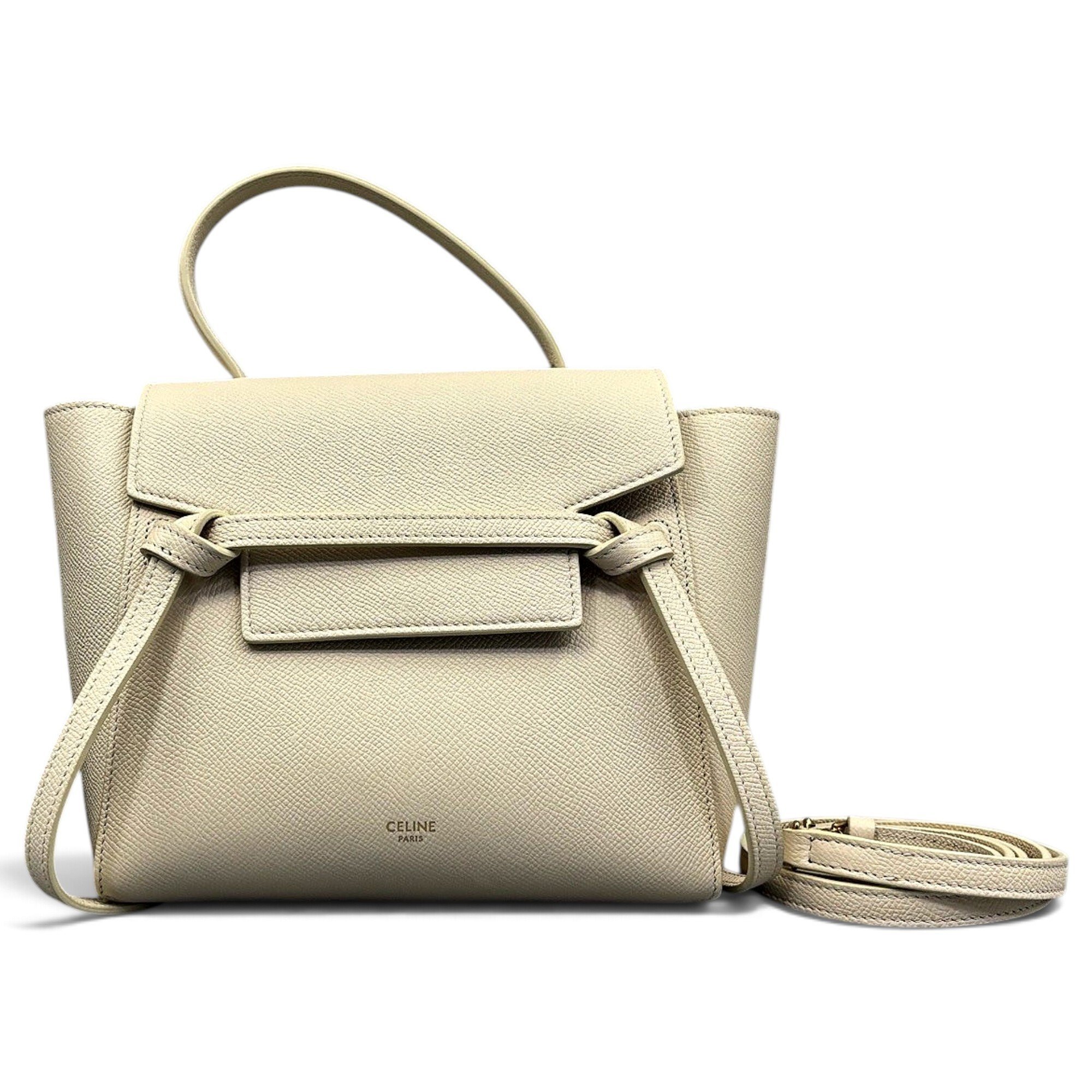 Belt leather handbag