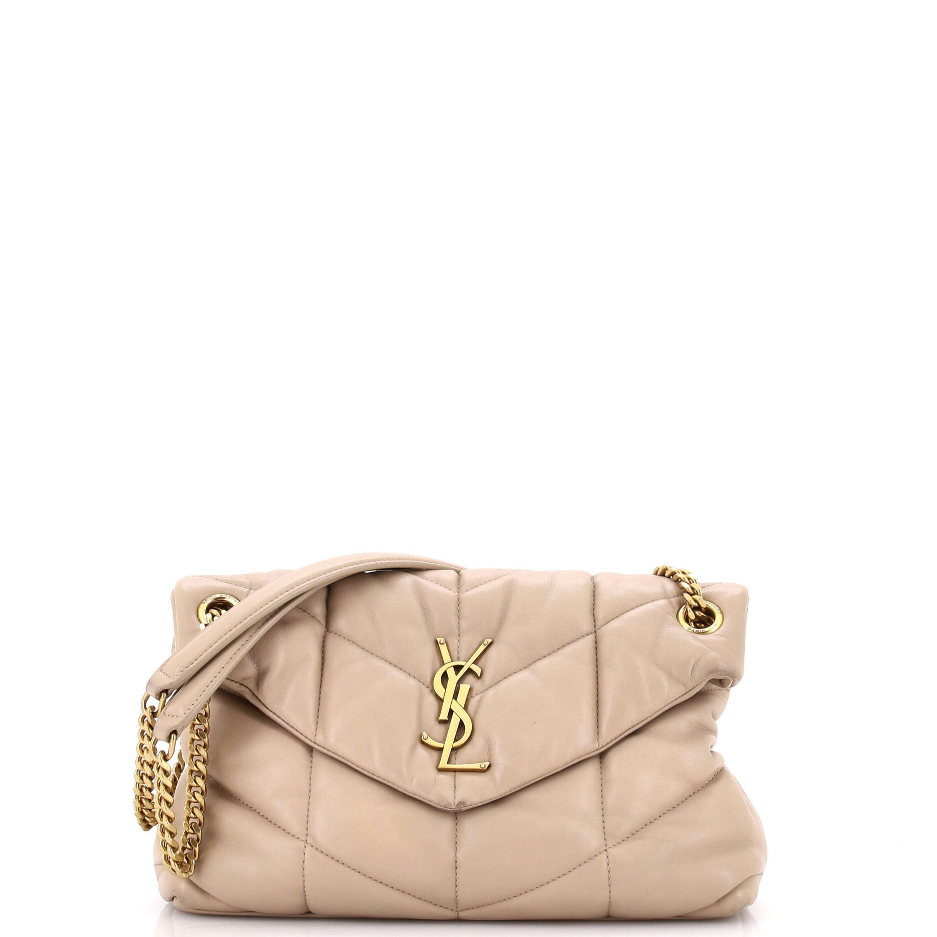 Loulou Puffer Shoulder Bag Quilted Leather Small