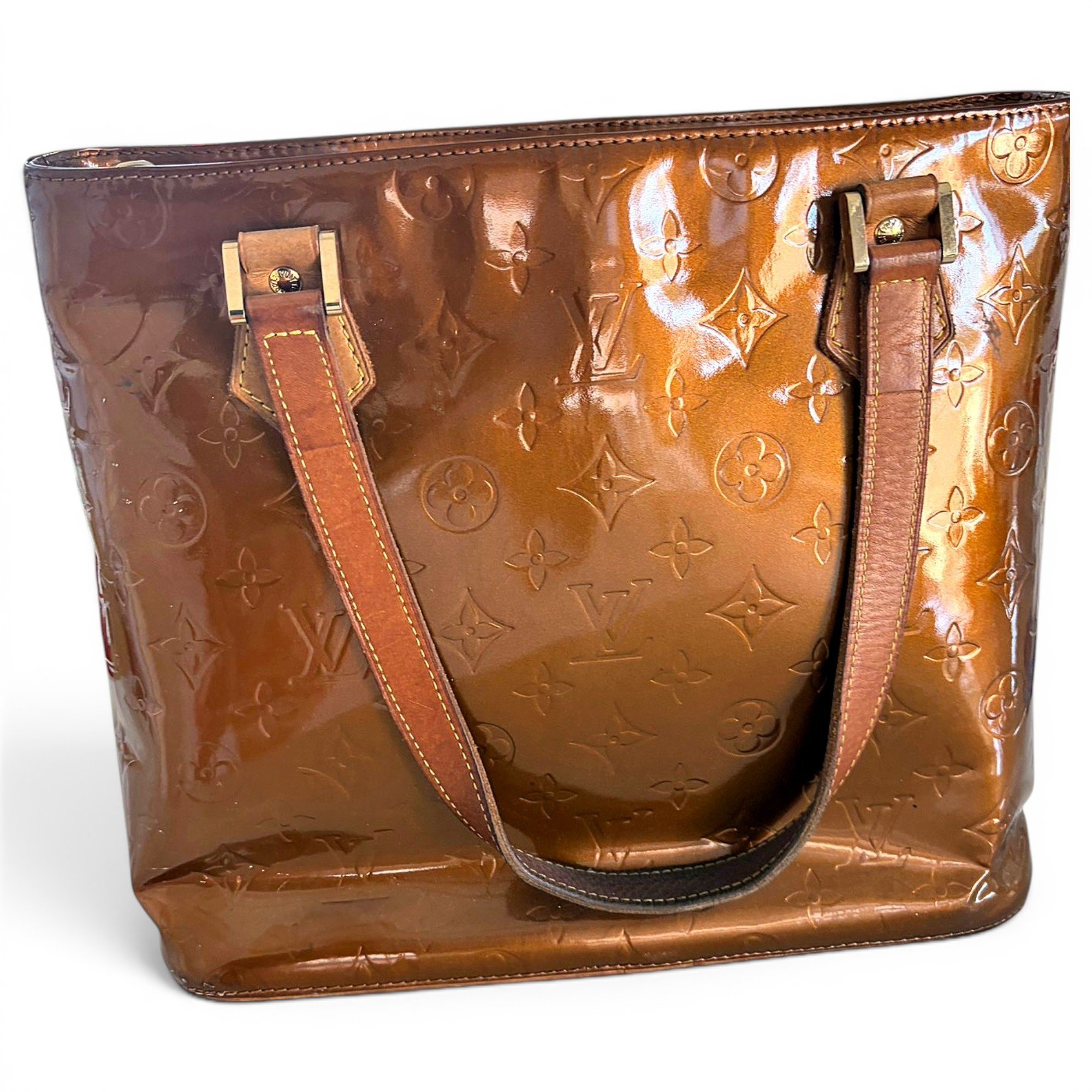 Ambre leather handbag