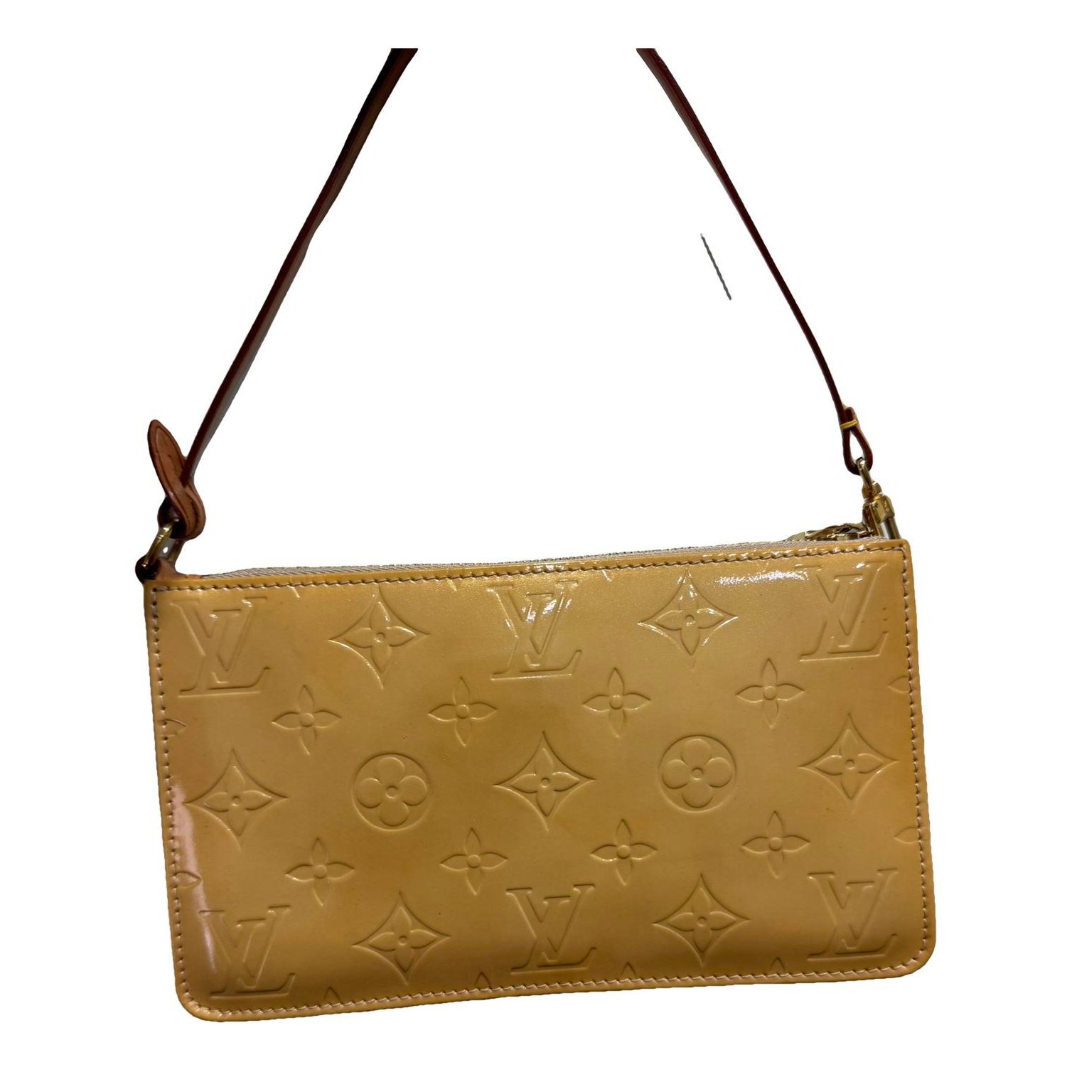 Leather clutch bag