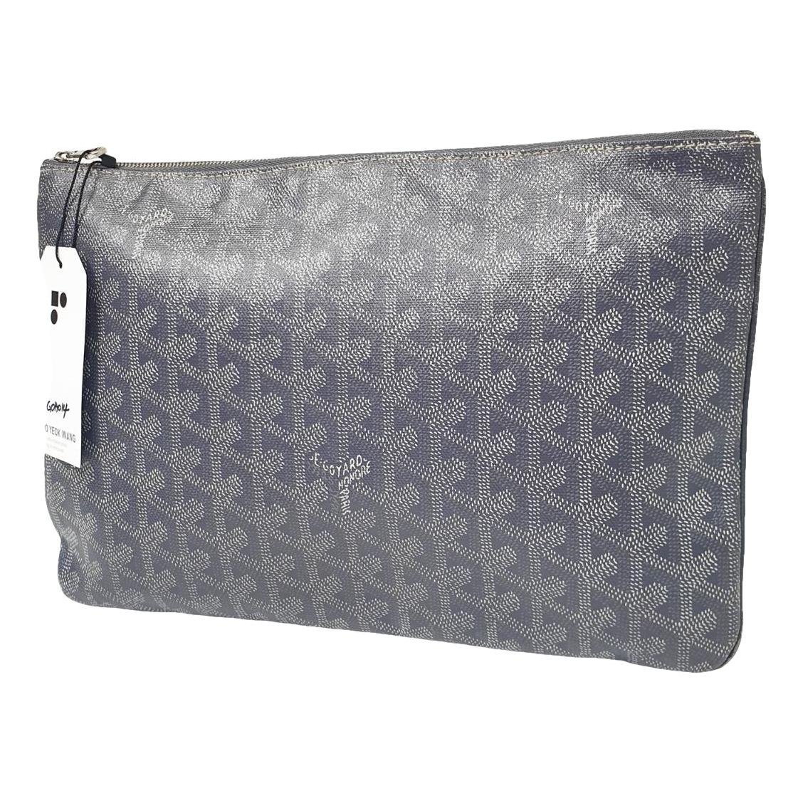 Leather clutch bag