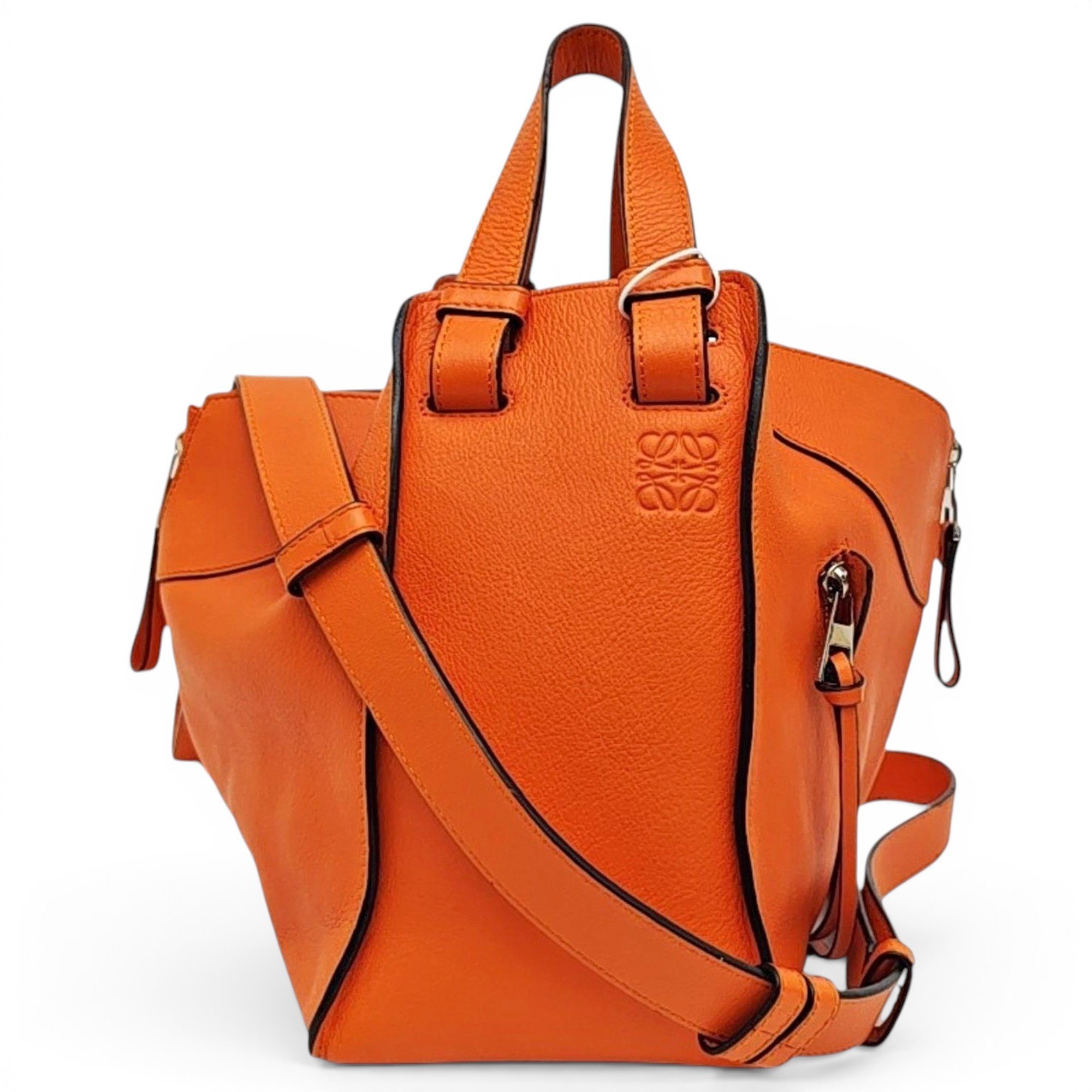 Hammock leather handbag
