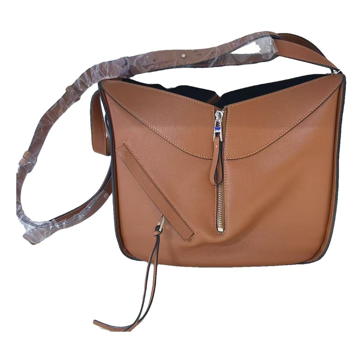 Hammock leather handbag