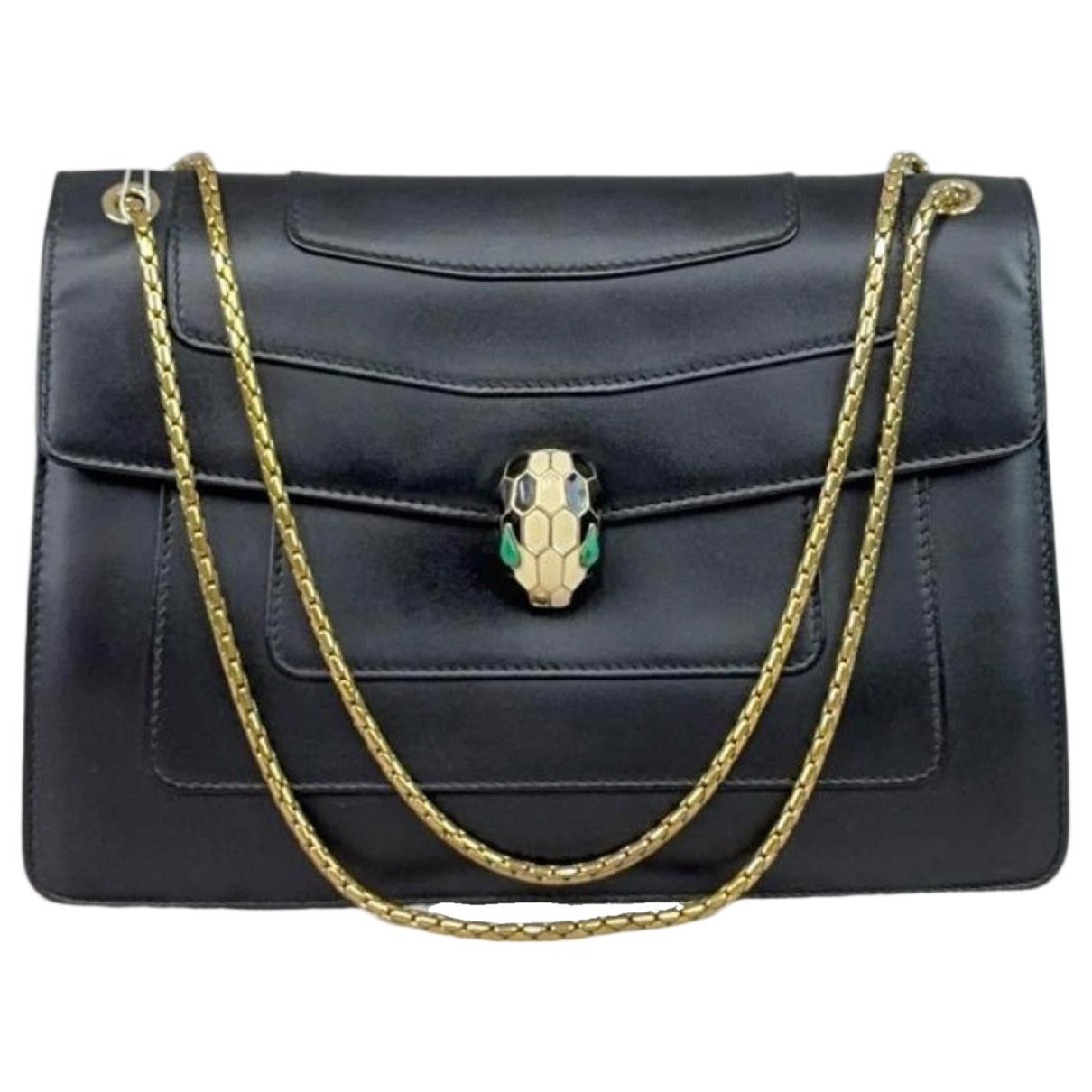 Serpenti leather handbag