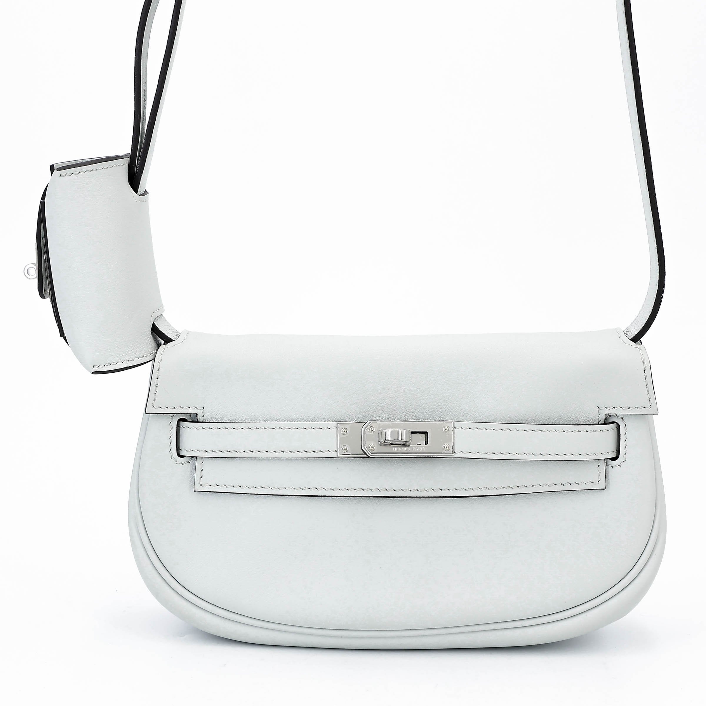 Unused ( Rank NS ) HERMÈS Kelly Moove Gris Pale (M4) Swift Palladium hardware W (2024)