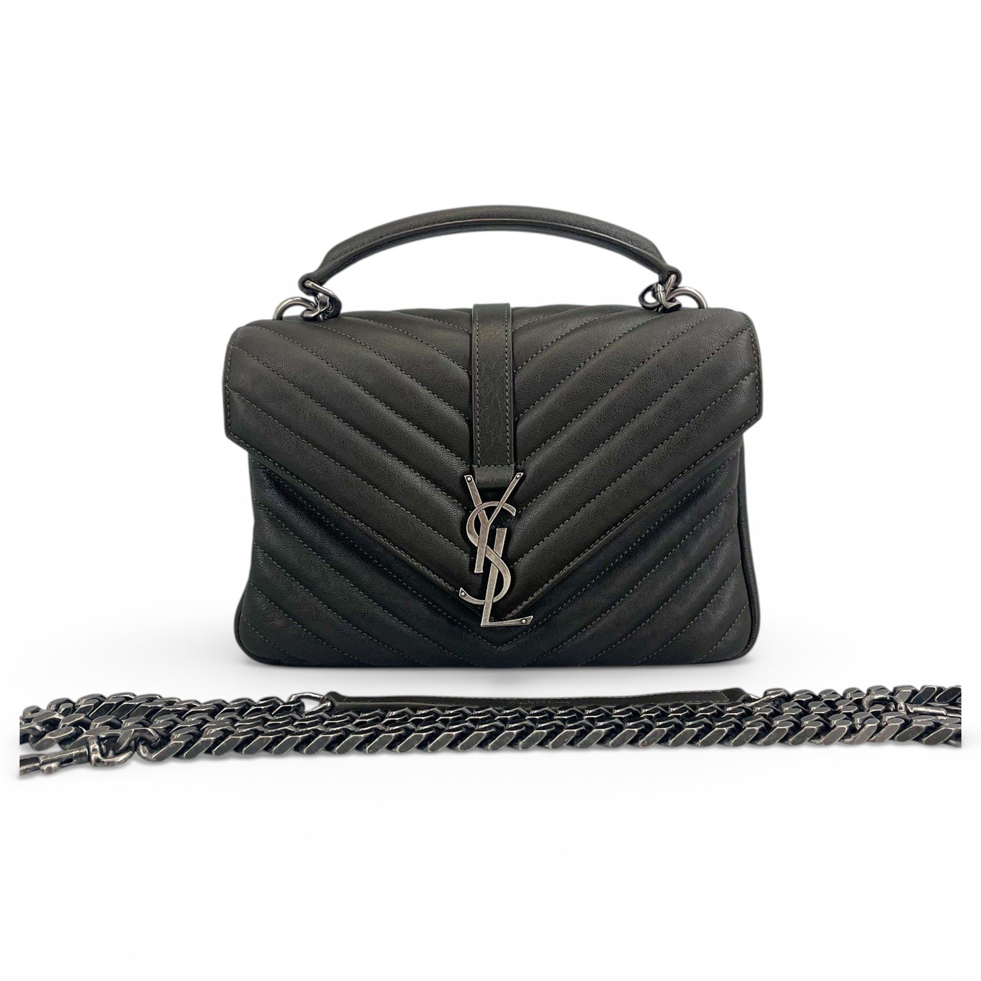 Collége monogramme leather handbag