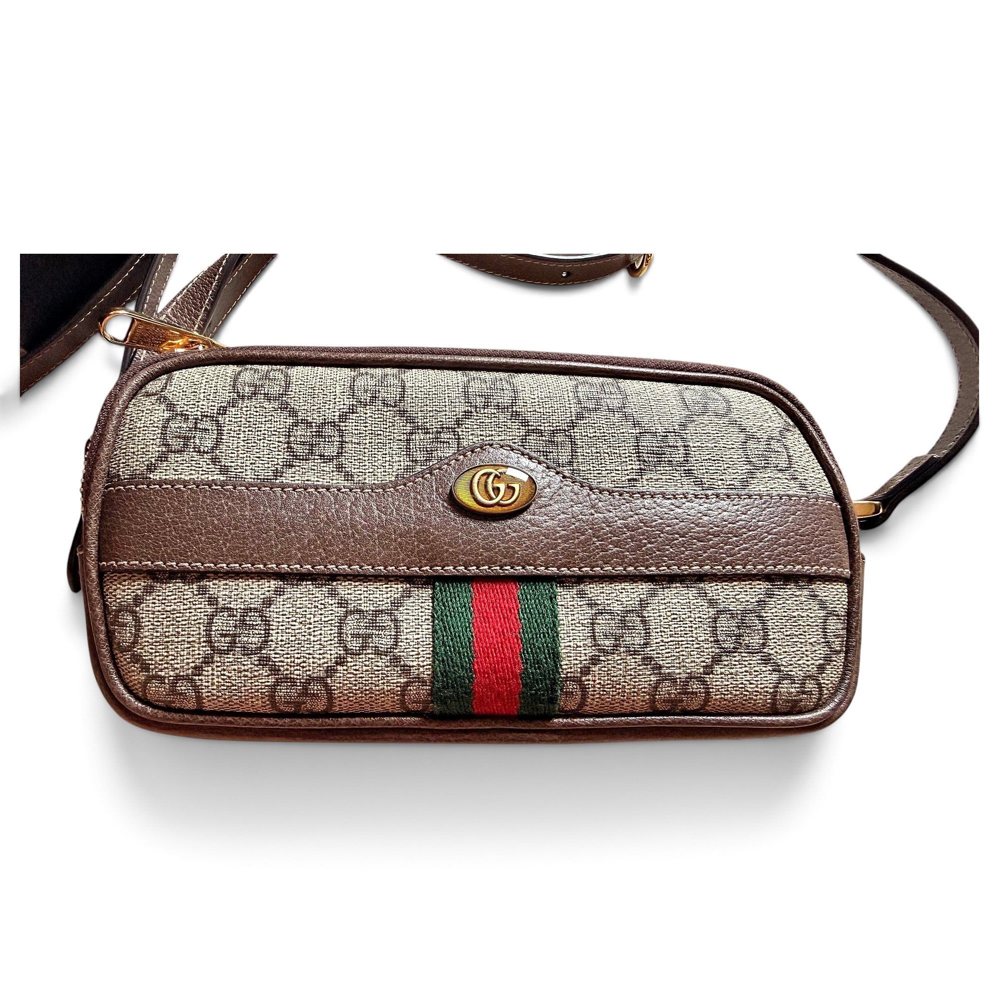 Ophidia leather crossbody bag