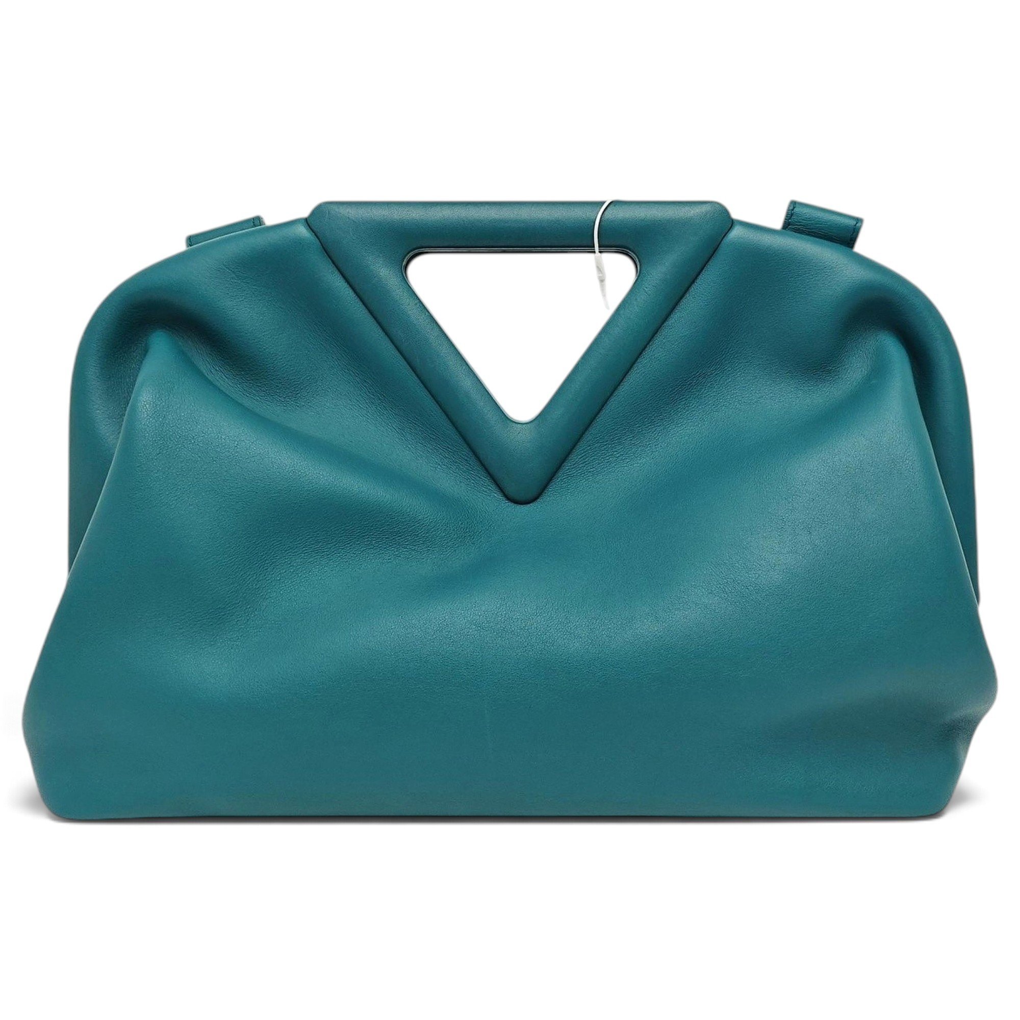 Point leather handbag