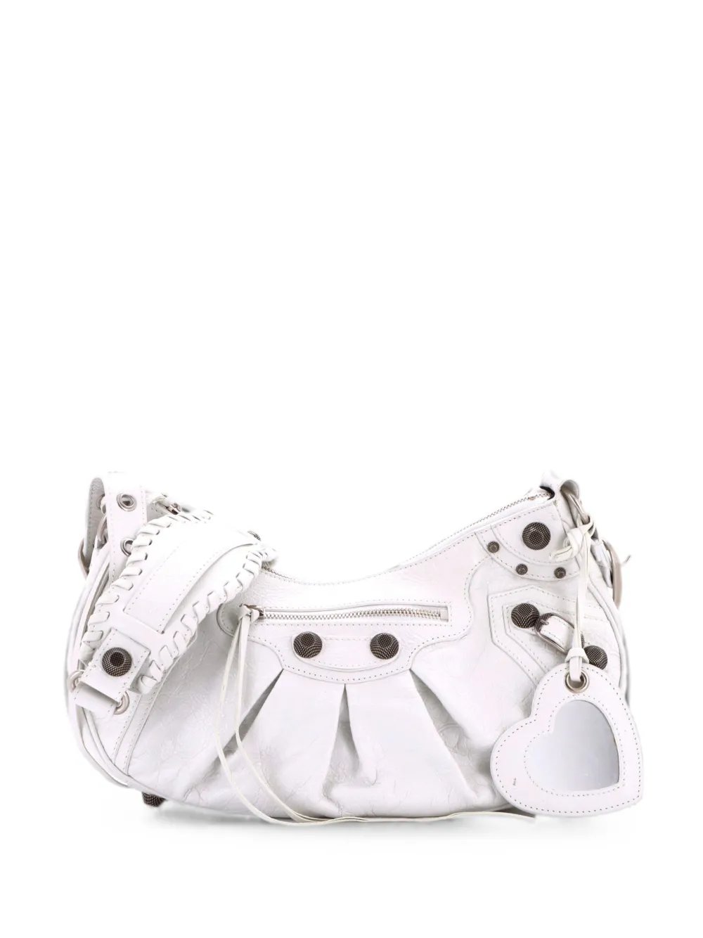 Le Cagole Giant Studs Shoulder Bag Leather Small hobo bag