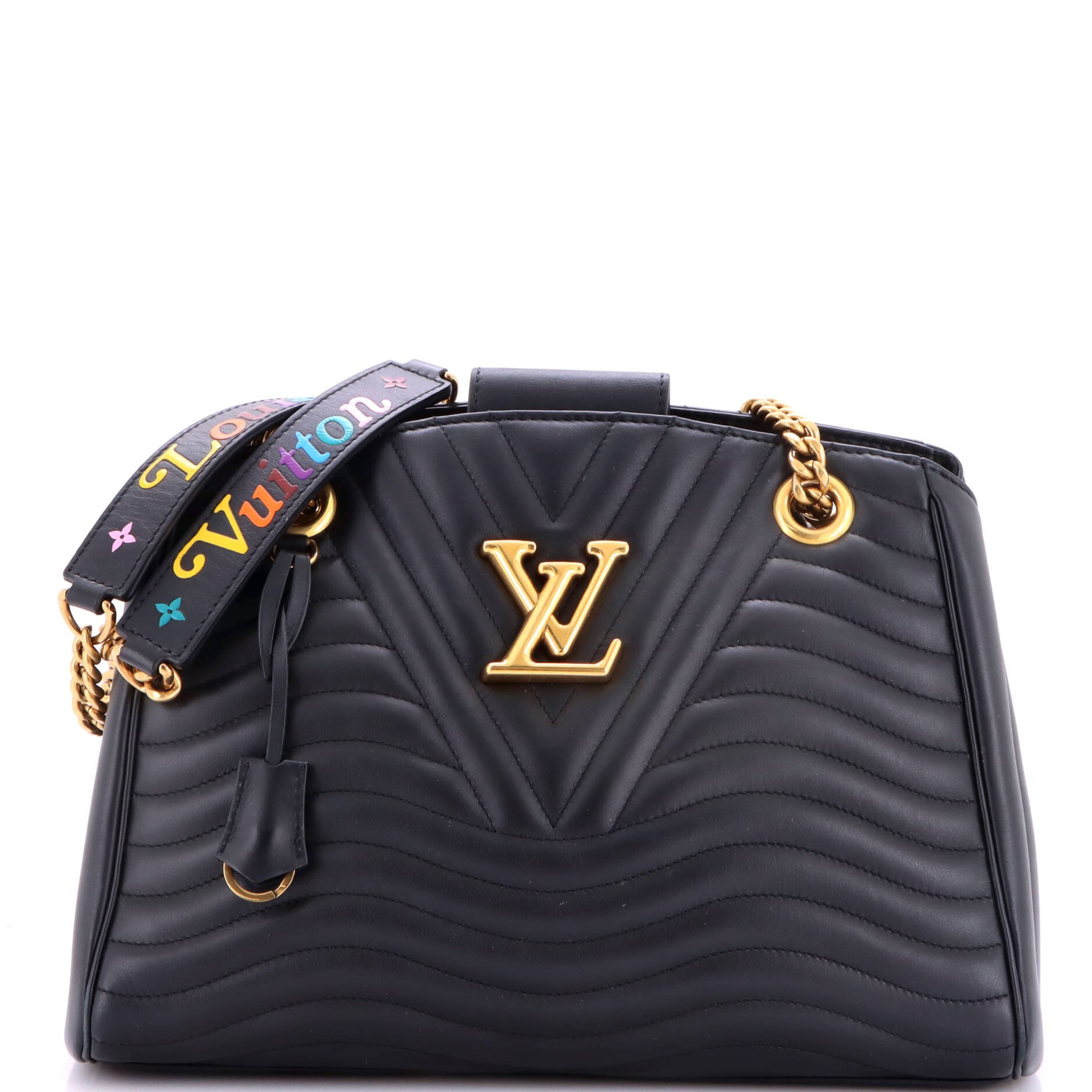 New Wave Chain Tote Quilted Leather