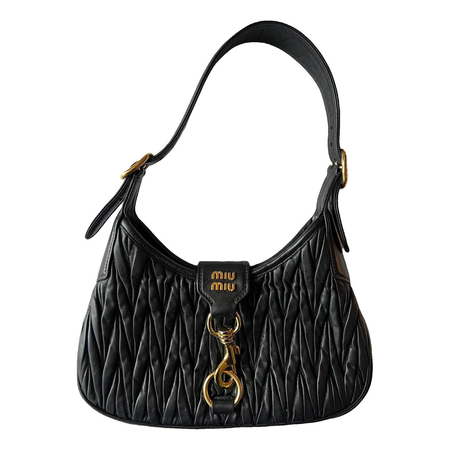 Miu Wander leather handbag